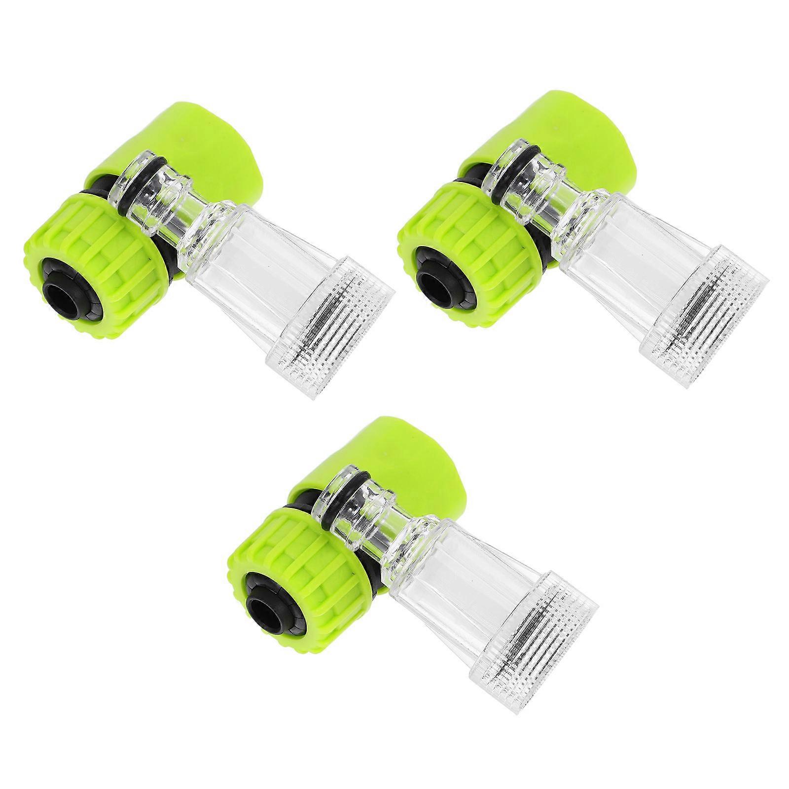 3 Sets Durable Pressure Washer Hose Connectors Car Washing Filter Parts Faucet Adapters