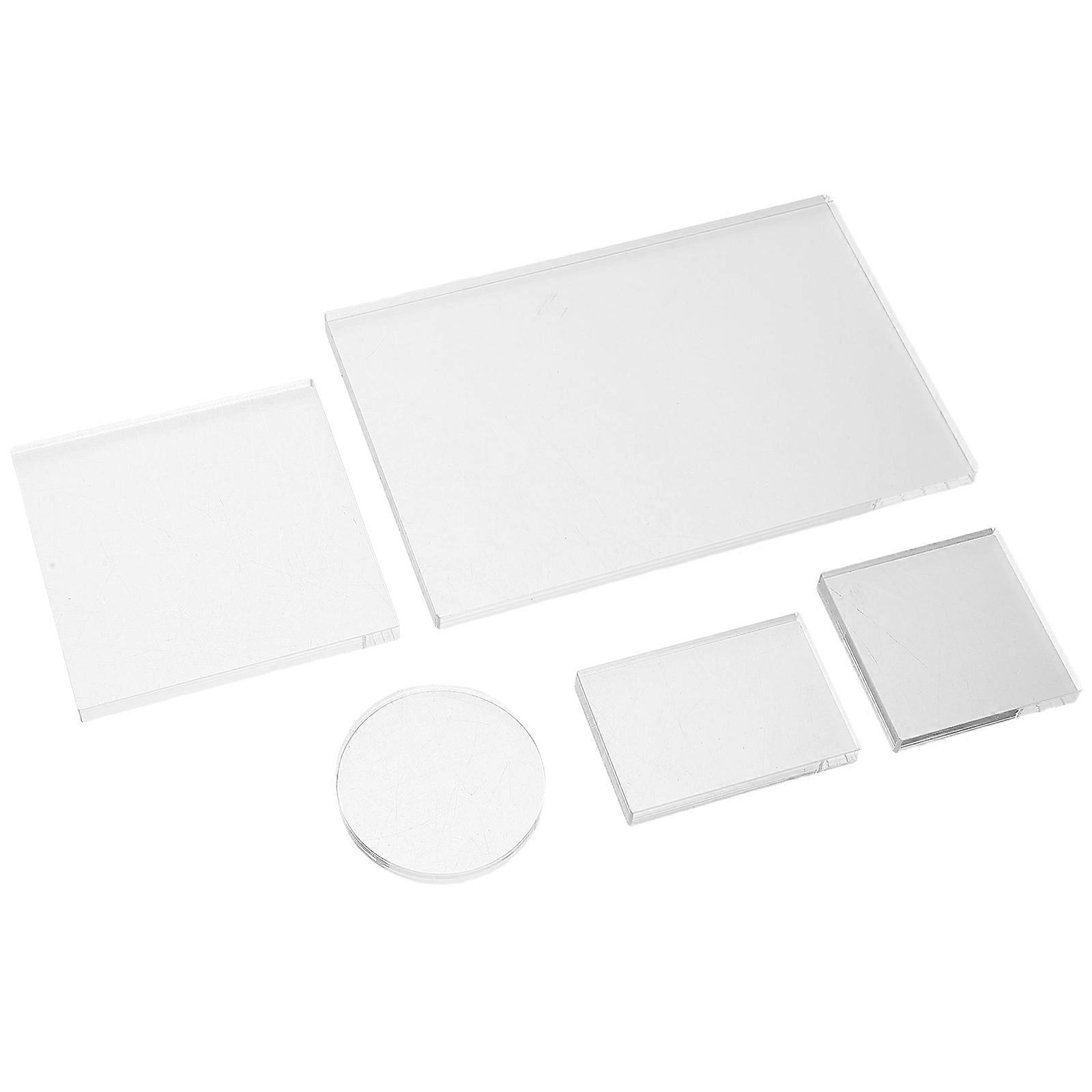 Transparent Crafting Tools Set – 5 Pieces for Stamping, Scrapbooking, Card Making and DIY Journaling Projects
