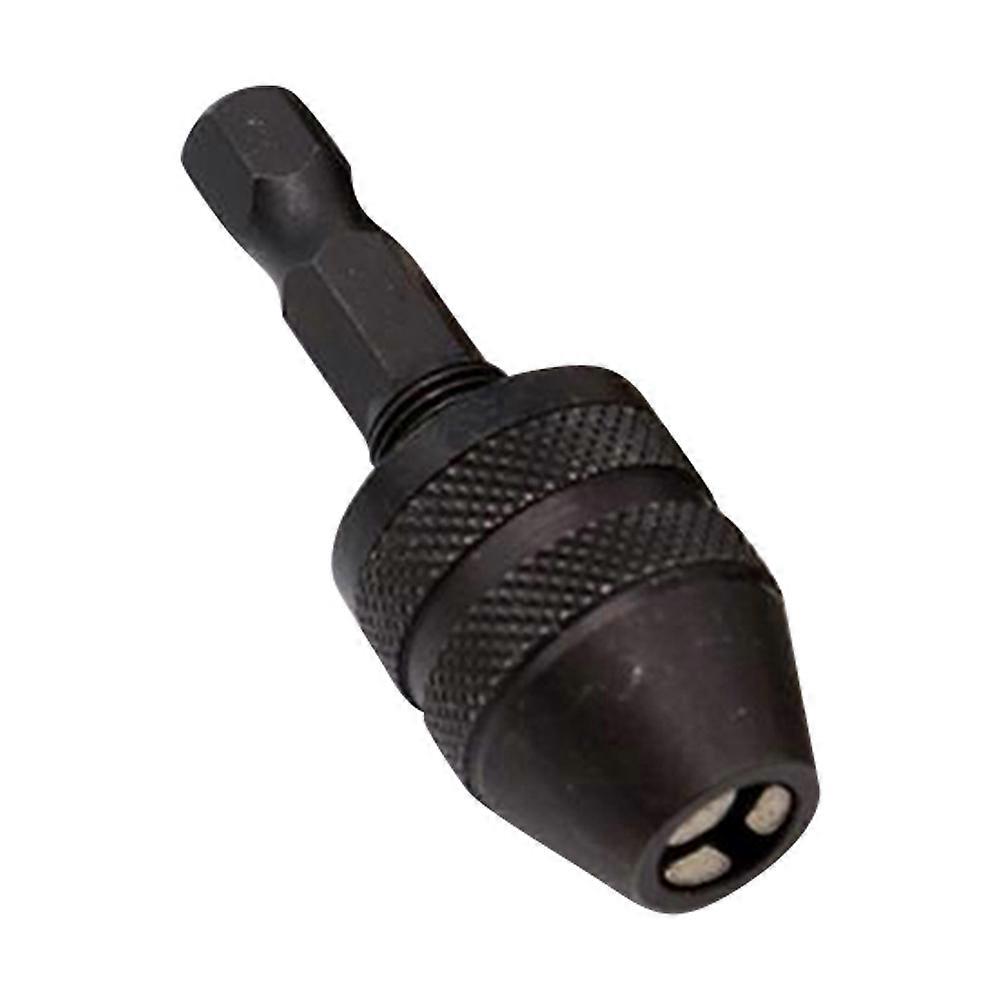 Keyless Mini Alloy 3 Jaw Drill Chuck Adapter to Hold 0 3 to 6 5mm Drill Bits for Power Hand Drills Random White or Black