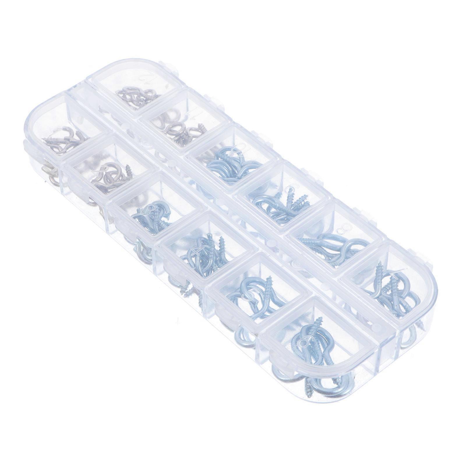 100Pcs Multi-Purpose Sheep Eye Screw Nails For Household Use Assorted Color Hanging Hooks Set