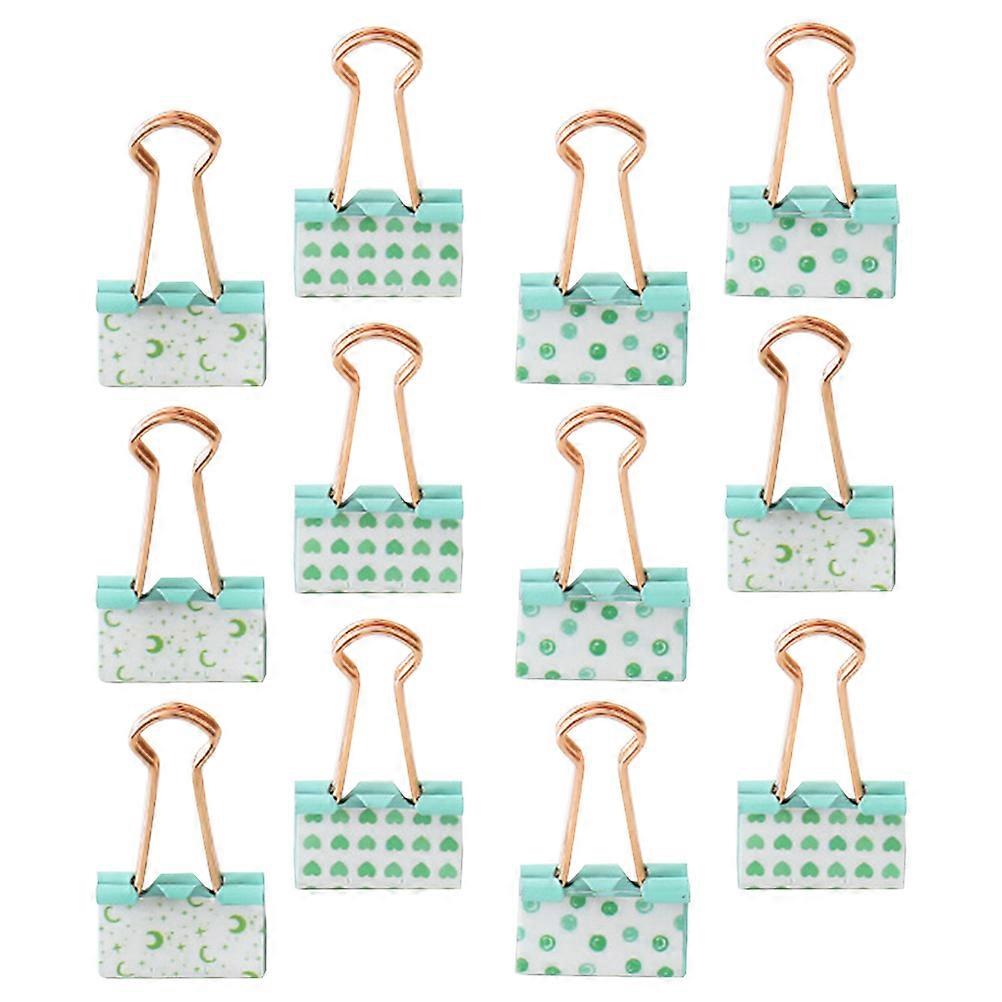 Stylish Office Clips 12Pcs Perfect For Home Use 4.5X2.5Cm Clip Shape Holding Documents