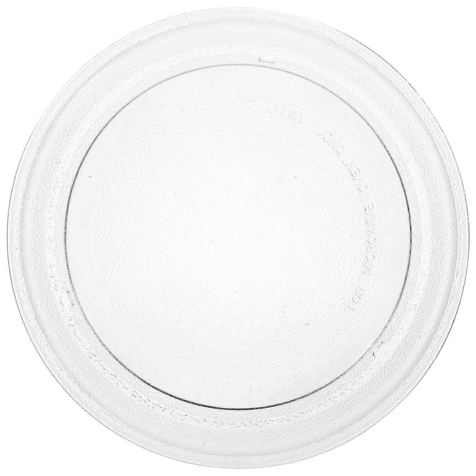 Microwavable Plates Microwave Oven Cooking Plate Round Simple Design Rotating Stability 1Pcs