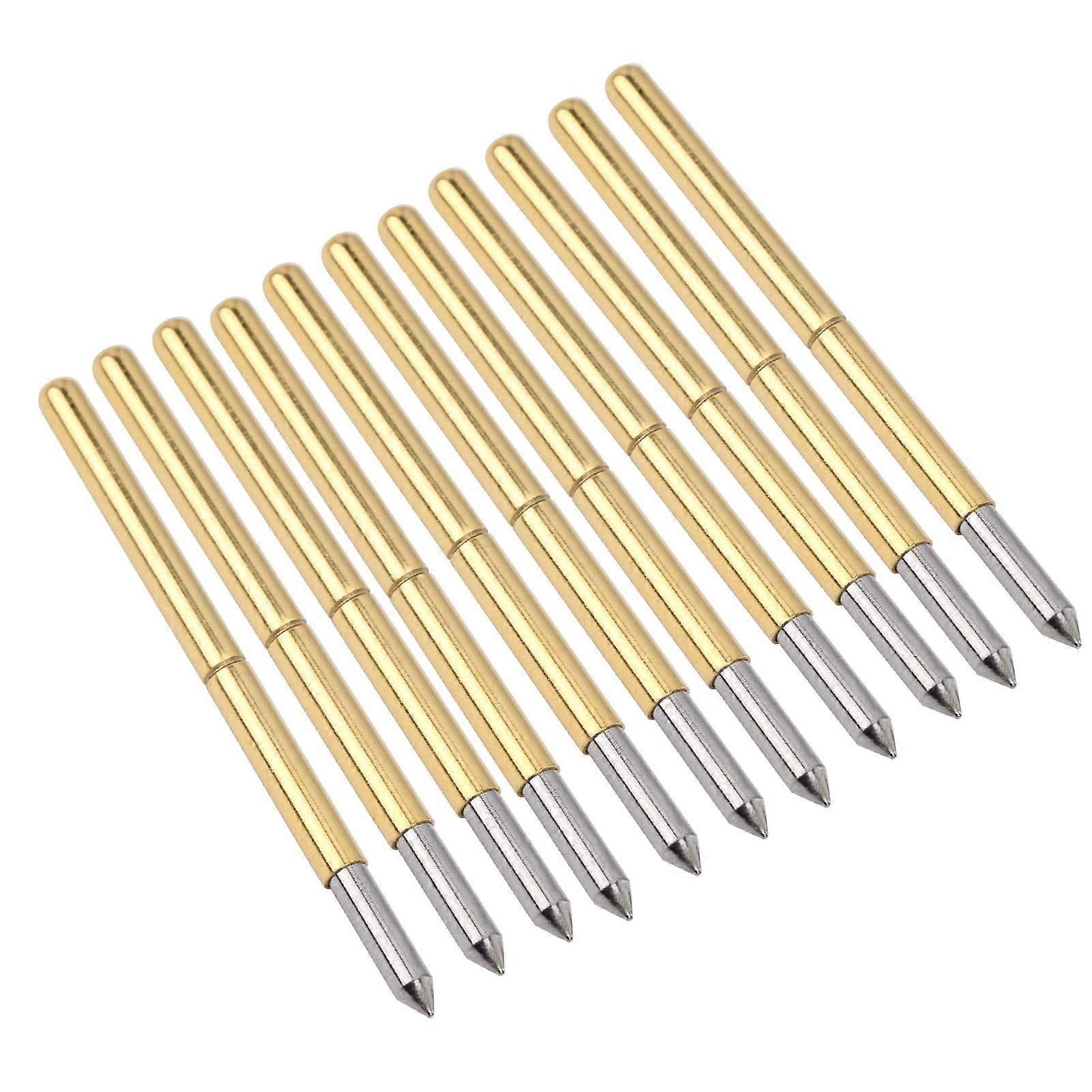 100 Pcs P125B Spring Test Probe Pins 2.0mm for Circuit Board Electrical Detection