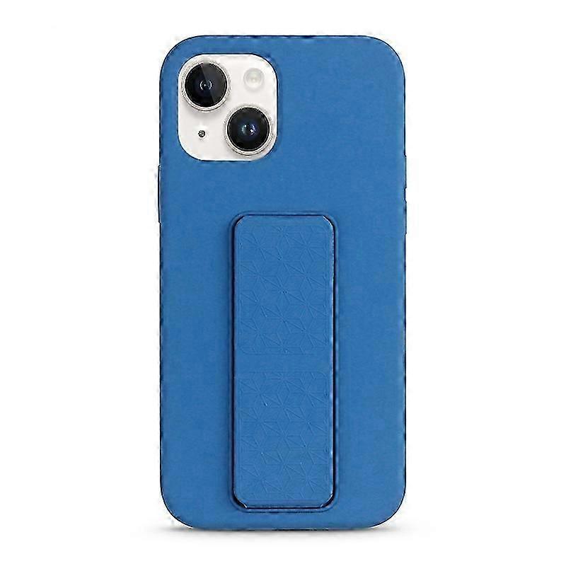 For iPhone 14 Plus Liquid Silicone Holder Phone Case