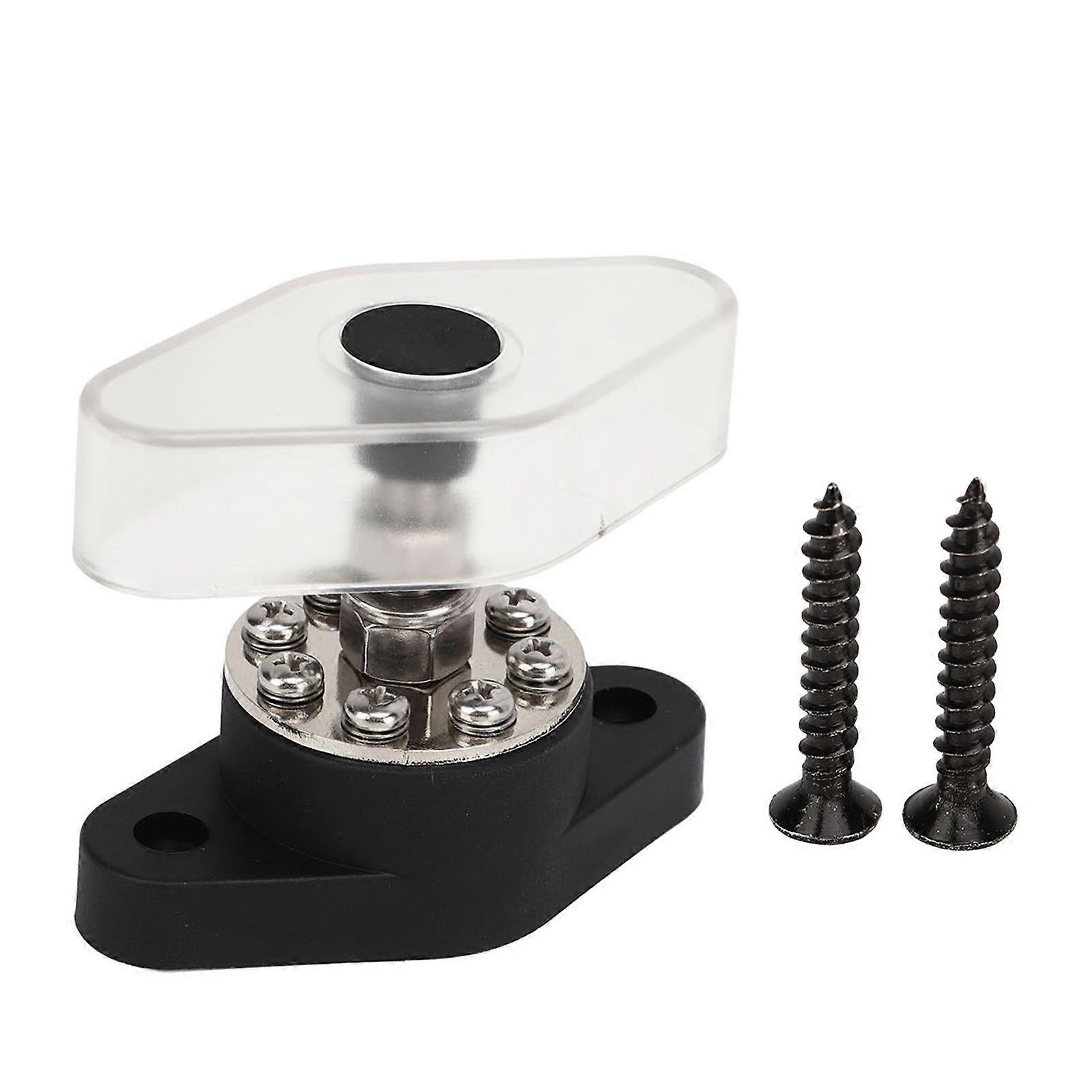 Power Distribution Block 8+1 Point 180A 3/8in Bus Bar Junction