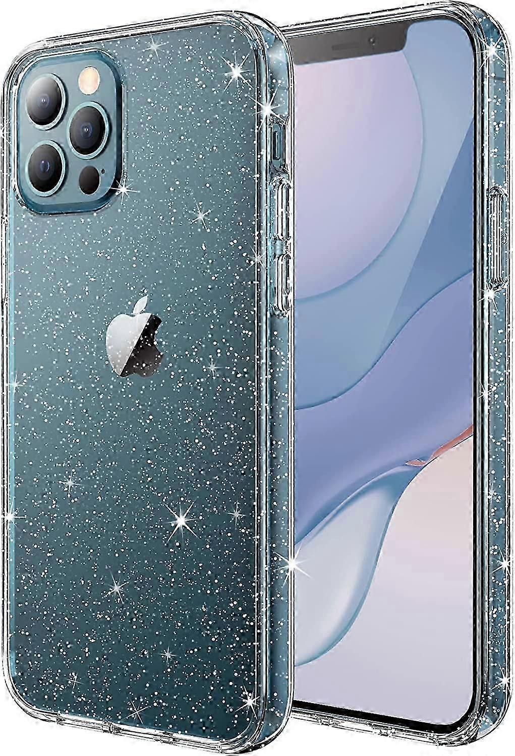 ZRUXE Glitter Shockproof Case for iPhone 12 Pro Max, 6.7-Inch