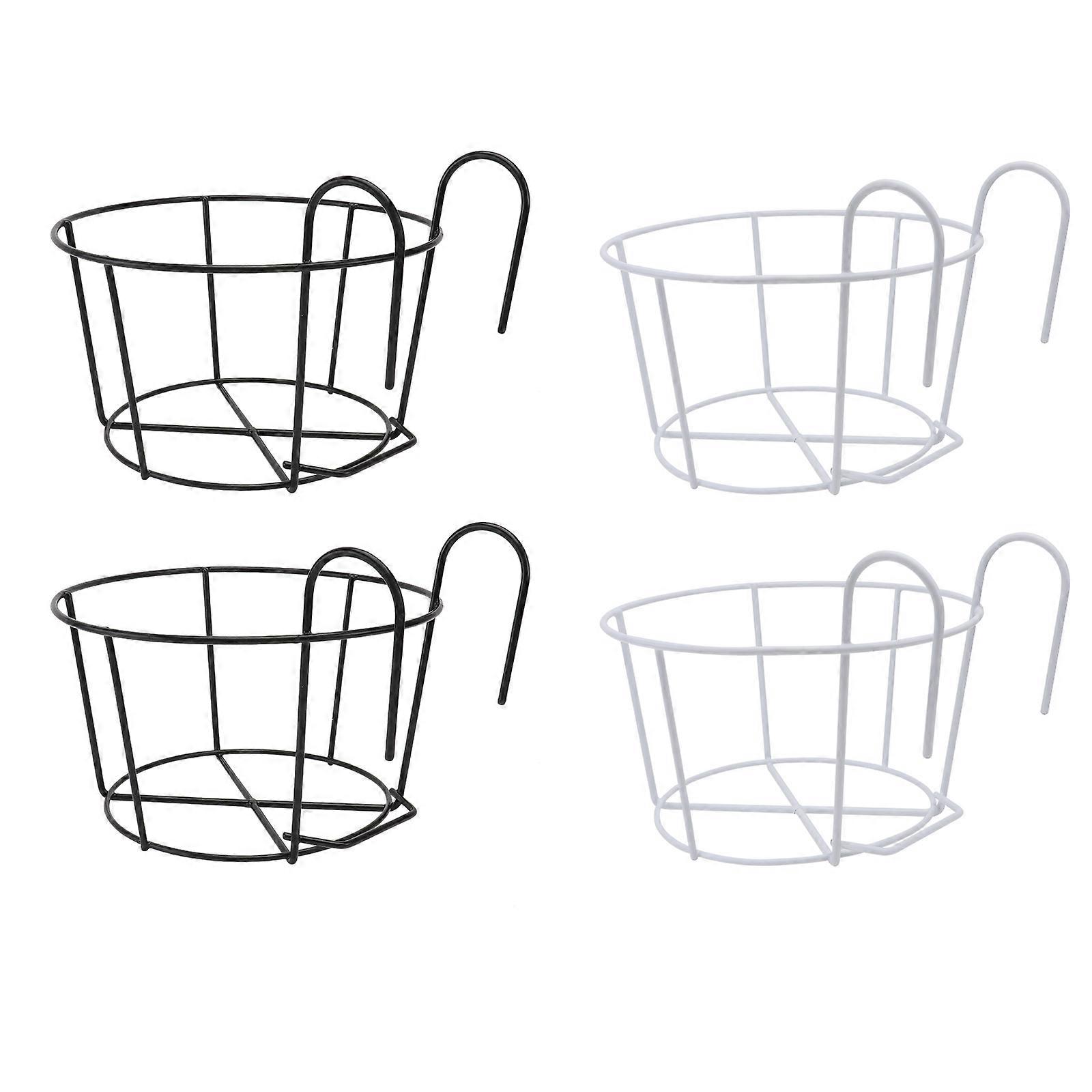 Flowerpot Hanging Rack 4Set Durable Iron Flower Display For Living Room Assorted Color Vertical Gardening