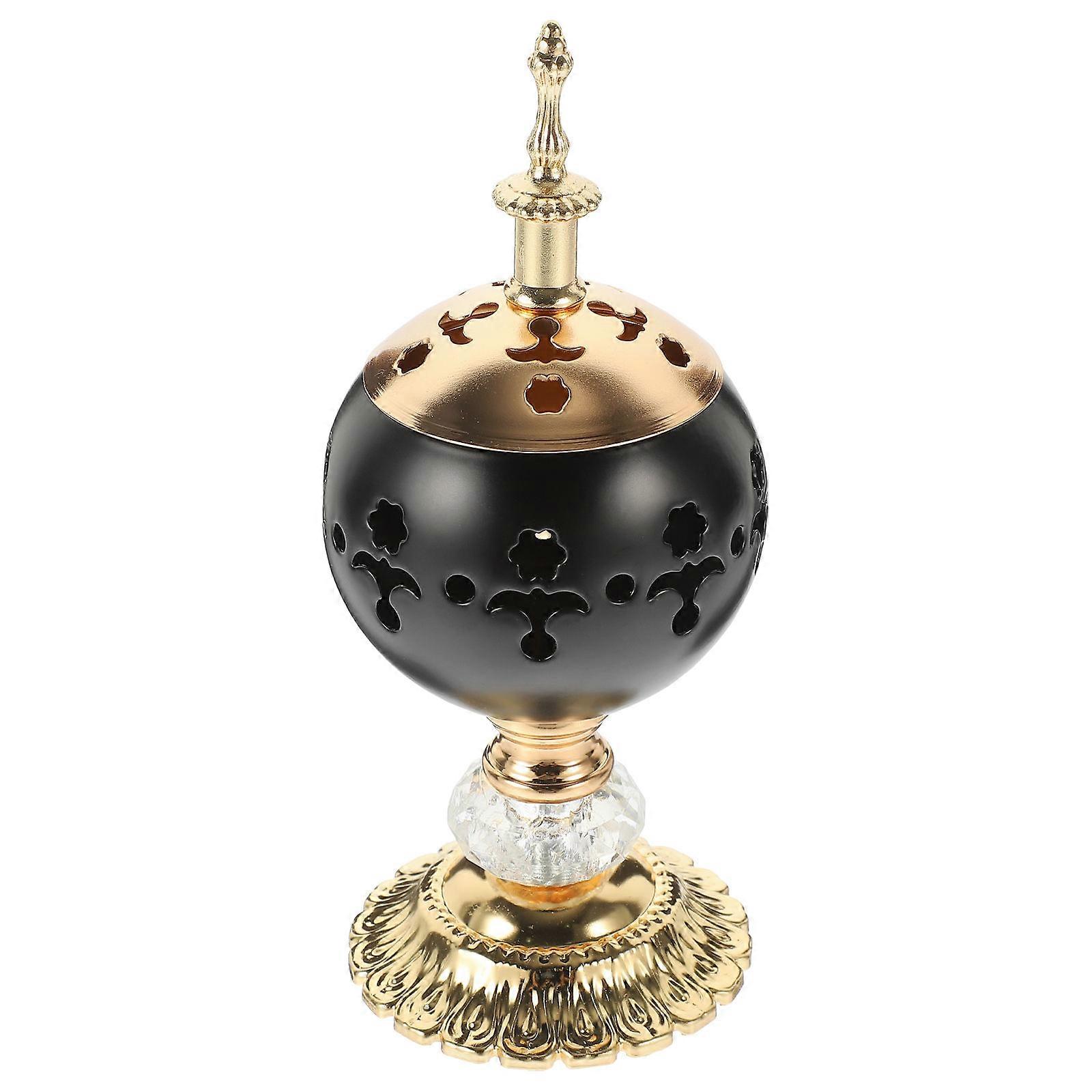 زخرفة مبخرة معدنية للتأمل هدية هووسورمينغ 18X7.5X7.5 سم ألوان متنوعة مع لمسة زخرفية 1 قطعة