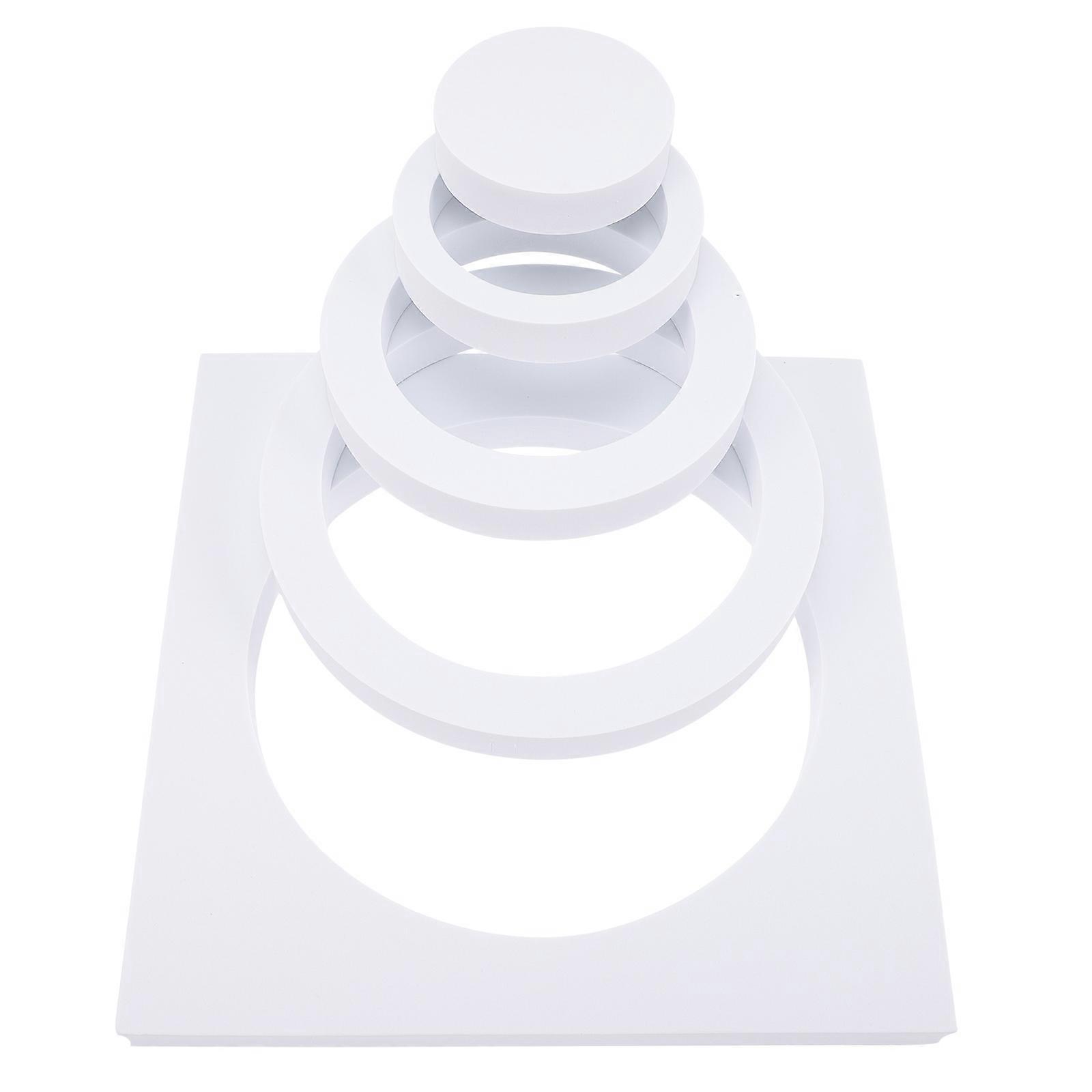 Hard Geometric Cube Props 1 Set Photography Background Suitable For Still Life Shooting White Durable EVA Material