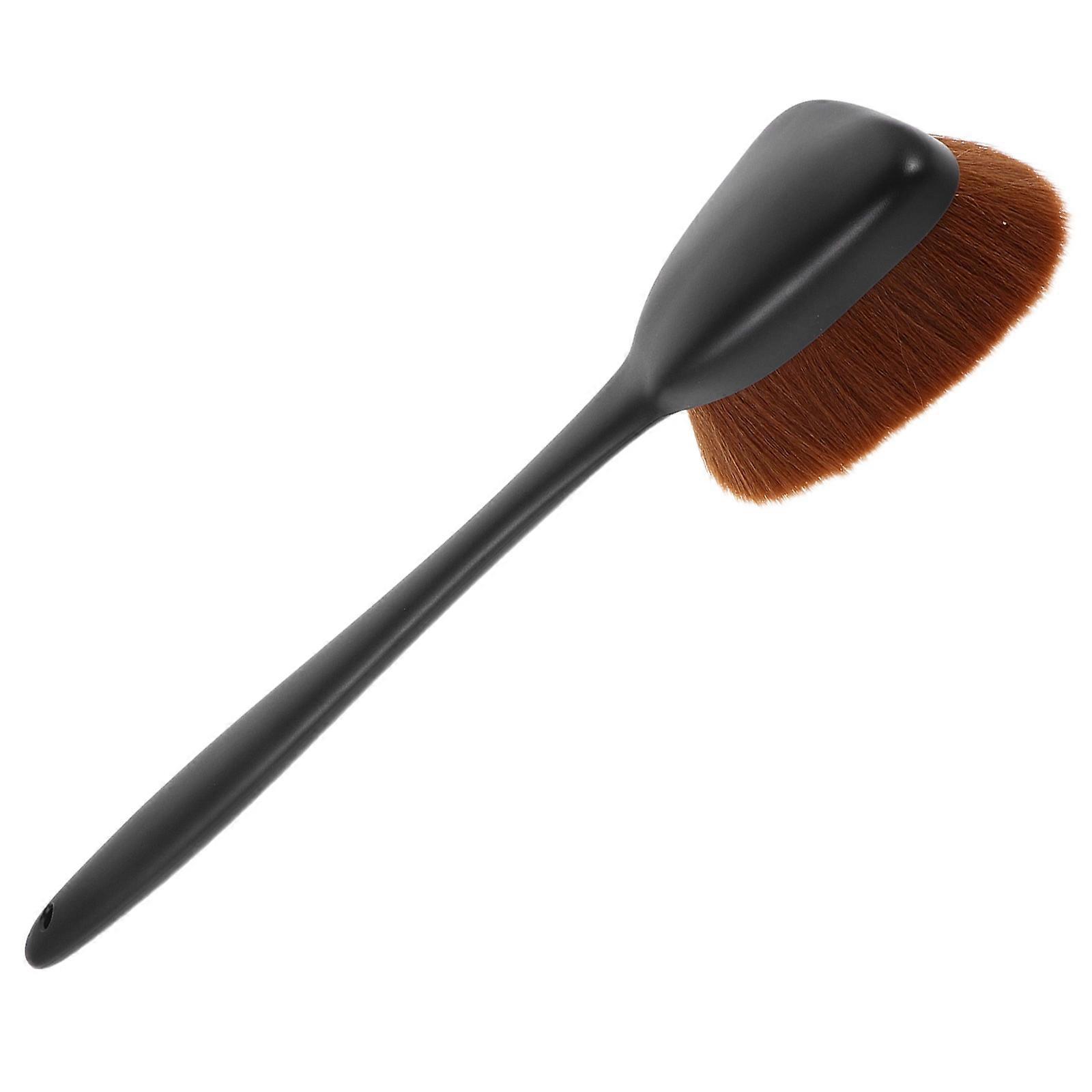 Self Tanner Brush For Body Blending Makeup Application In Black With Long Handle To Apply Tanning Lotion 1Pcs