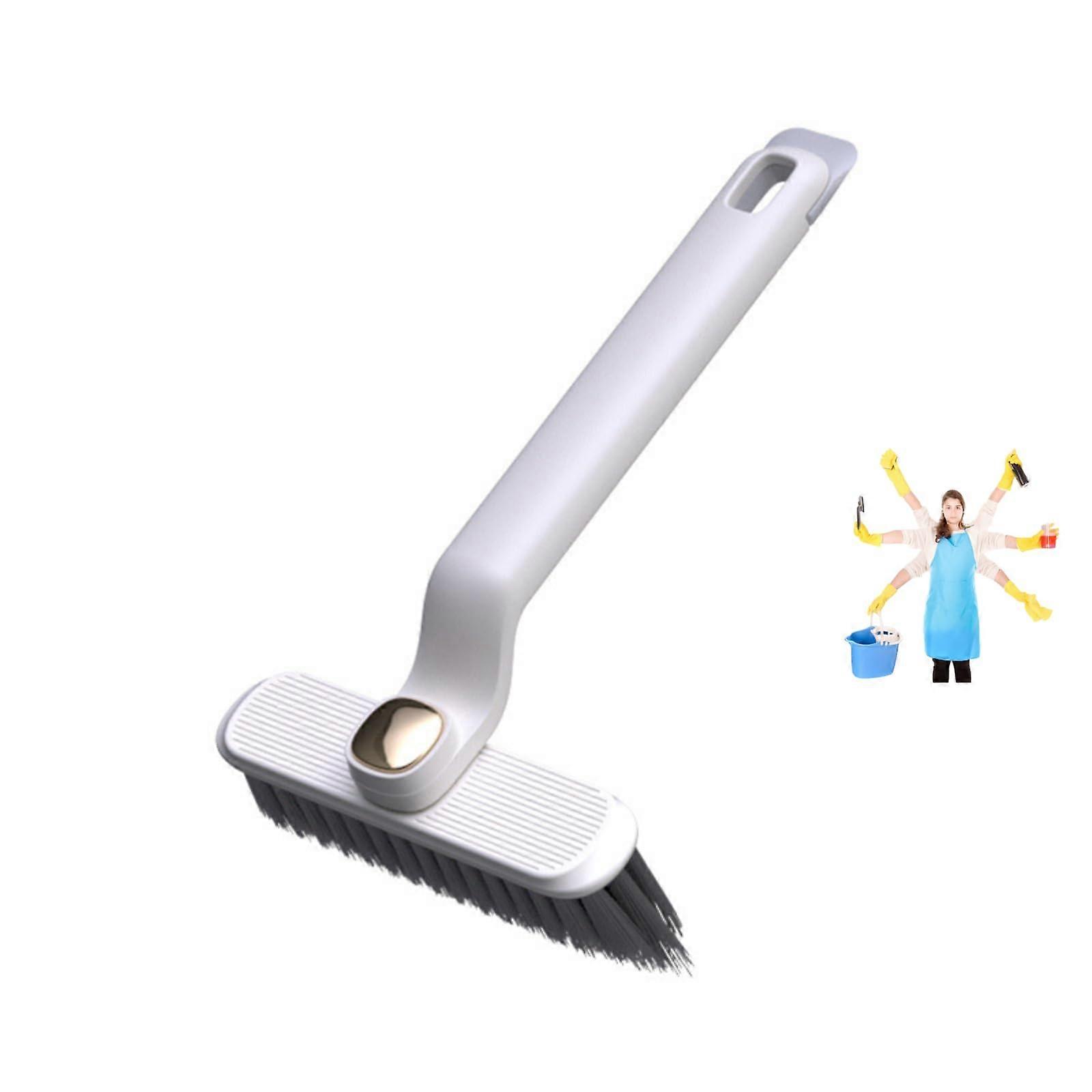 Grout Brush with Hard Bristles 360° Rotating Professional Cleaning Brush for Grout, Bathroom Kitchen