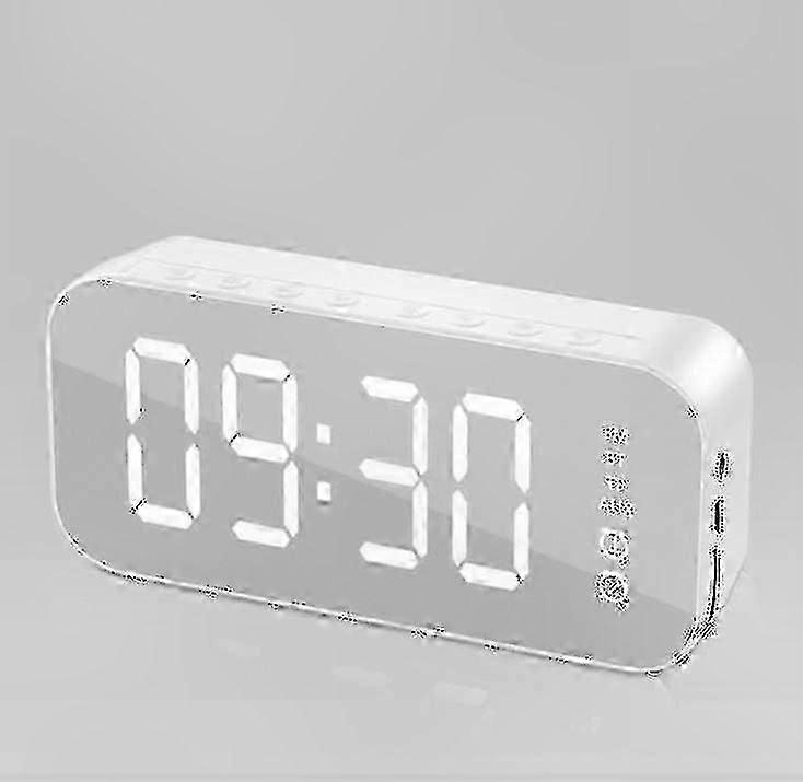 LED Alarm Clock with Bluetooth Speaker, Digital Display, Bedside Luminescent Timer and Calendar Function