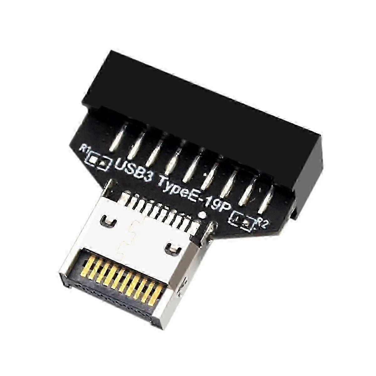 USB3.2 Type-E 20pin til USB 19P chassis Front USB Type A Type C Udvidelsesadapter Til Desktop Mor