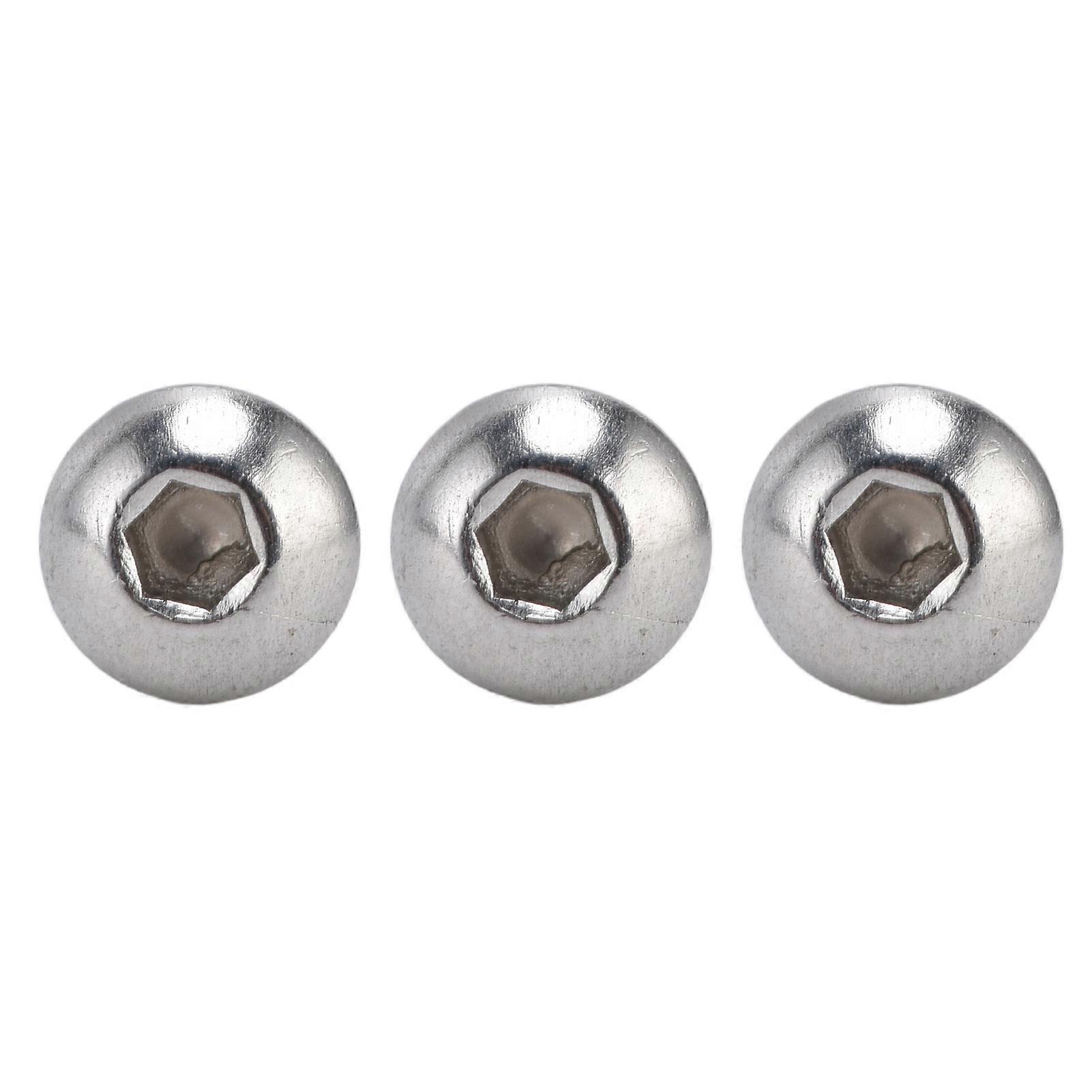 100Pcs Button Head Socket Caps Screws M4 Galvanized Steel for Accuracy Machinery Industries2802-0004-0006 