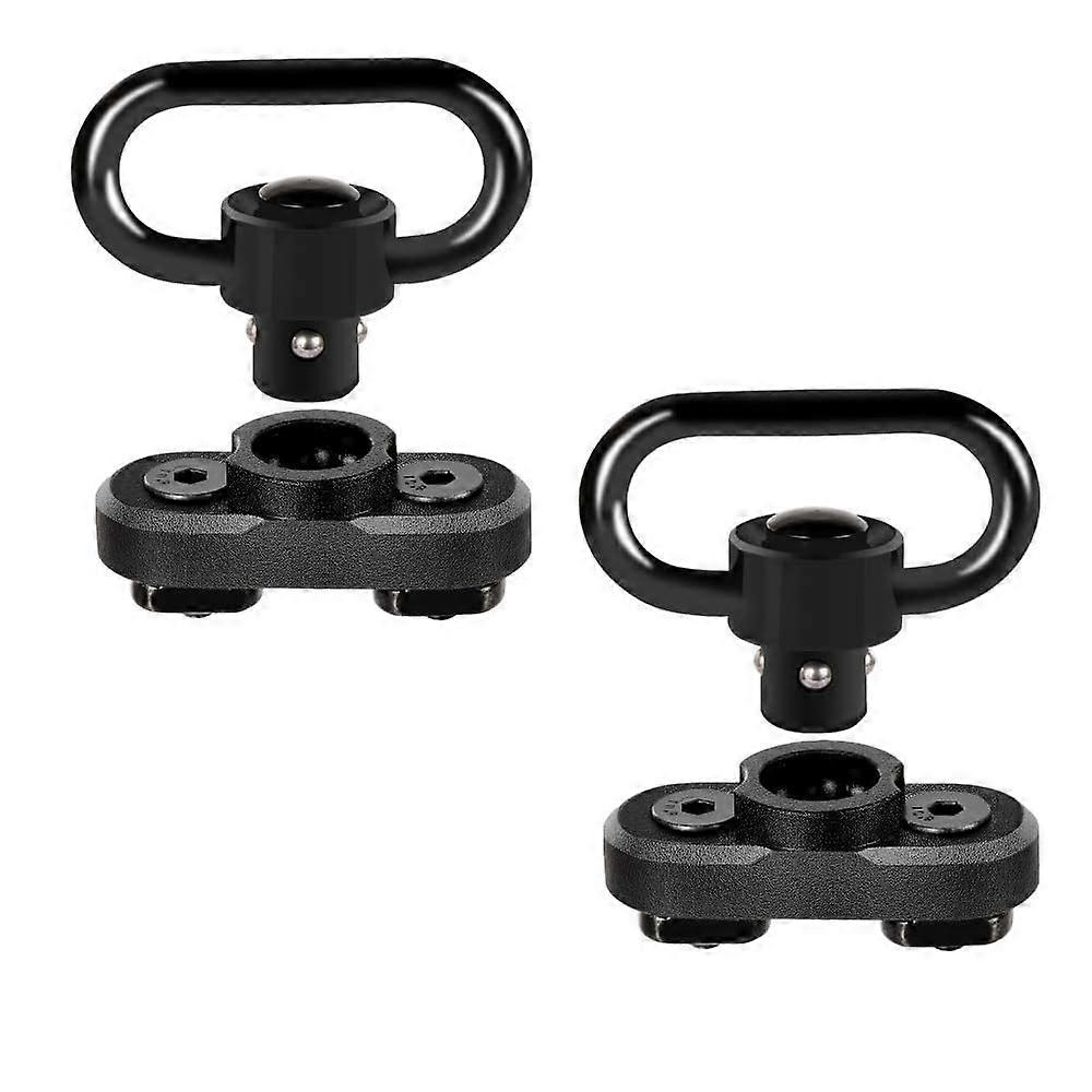 Sling Swivel Mount Quick Detach Sling Attachment w/Push Button Compatible with Mlok System for 2 Point Sling 2PCS