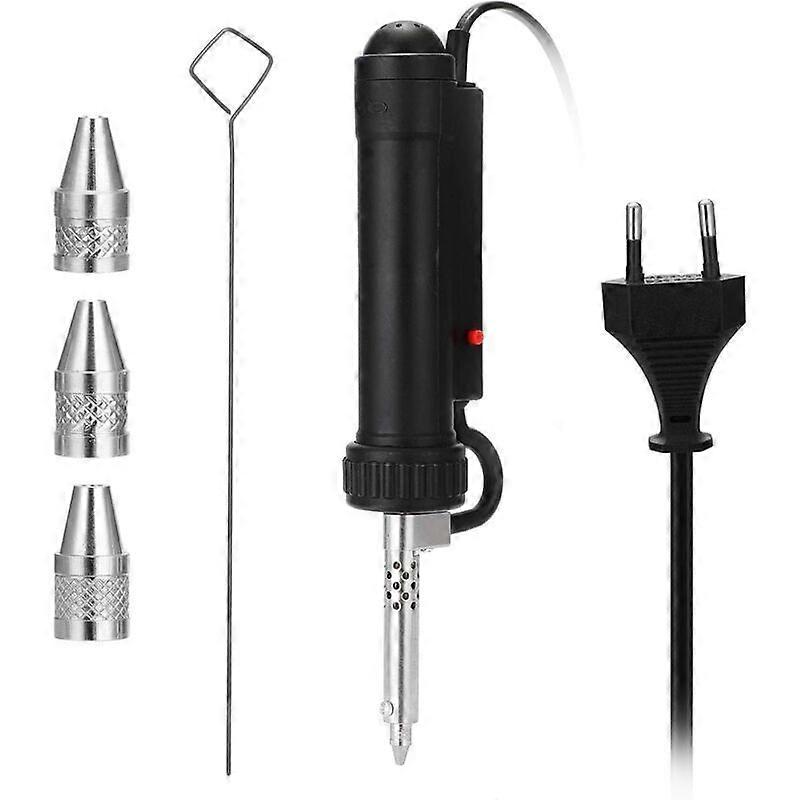 Desoldering pump, electric, portable, suction cup