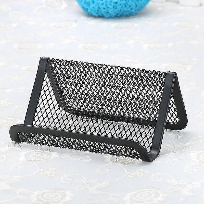 Metal Mesh Card Display Stand, 2 Pack Business Card Holder for Office Counter and Reception Use