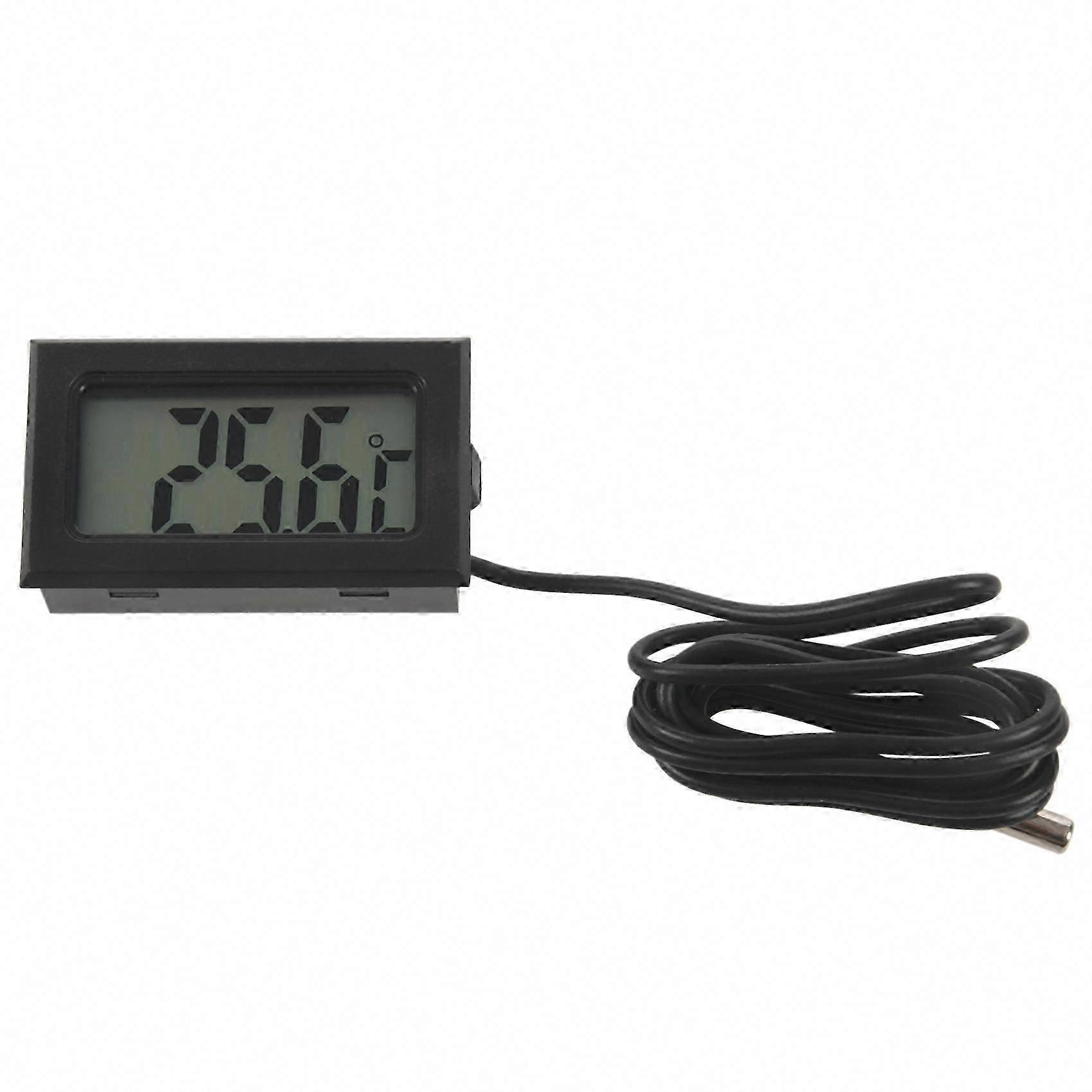 Digital LCD Thermometer with Probe Sensor -50C to +110C Temperature Gauge
