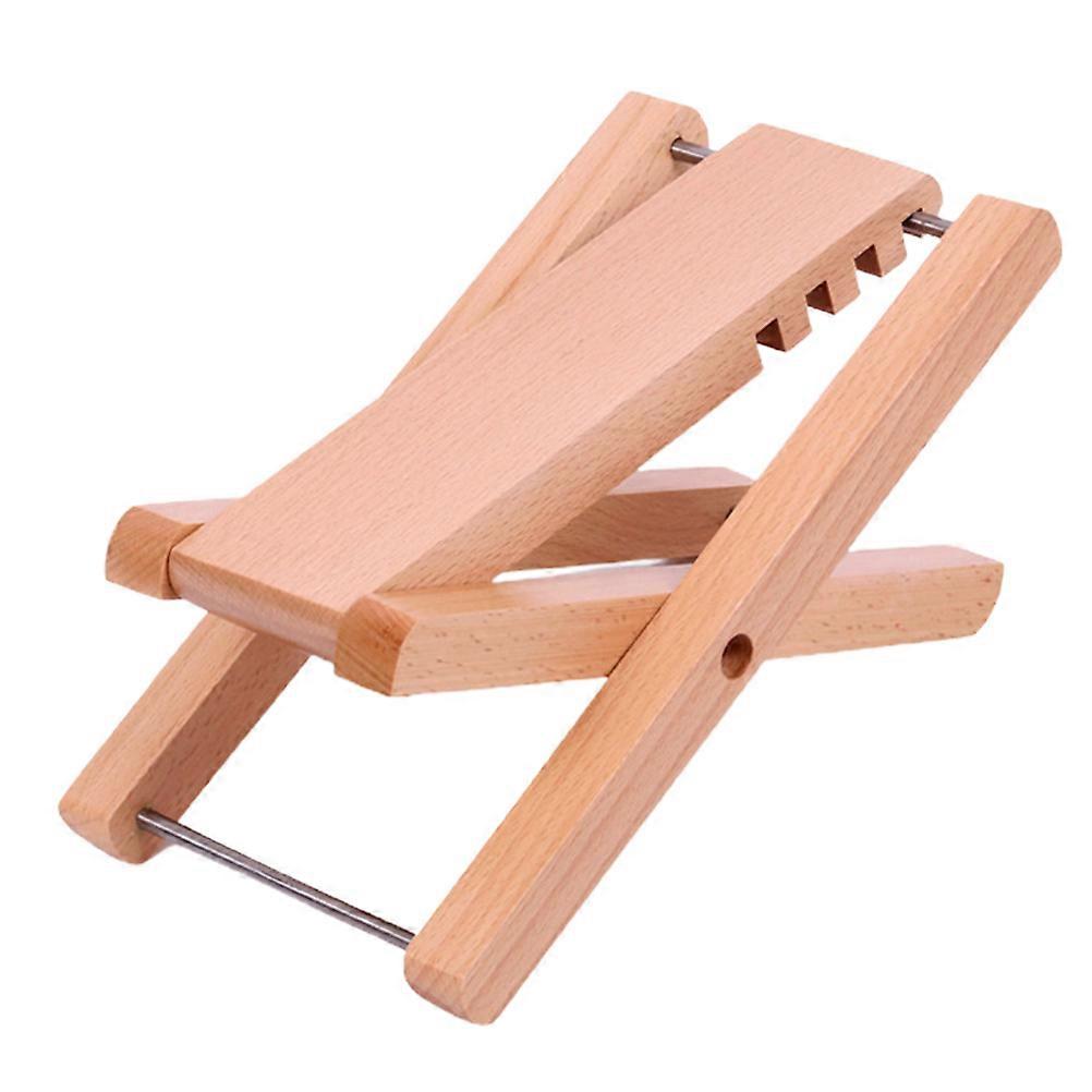Beige Guitar Footstool Pedal for Guitar Use Lightweight Portable Adjustable Height 4 Positions