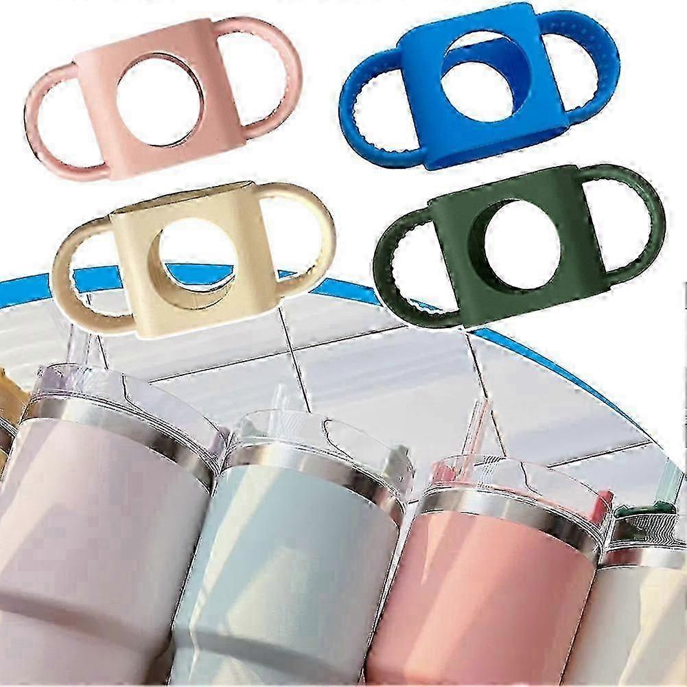 3pcs Silicone double roller handle Water Cup Protective Cover Handle Accessories