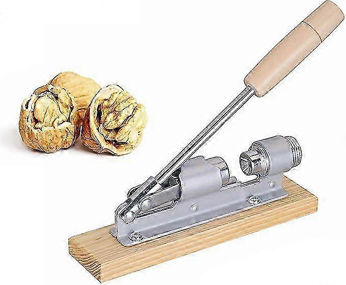 Stainless Steel Nutcracker with Nostalgic Design - Effortless and Durable Crushing Tool for Nuts