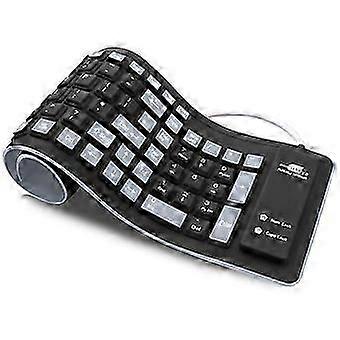 1 Folding Portable Soft Silicone Keyboard