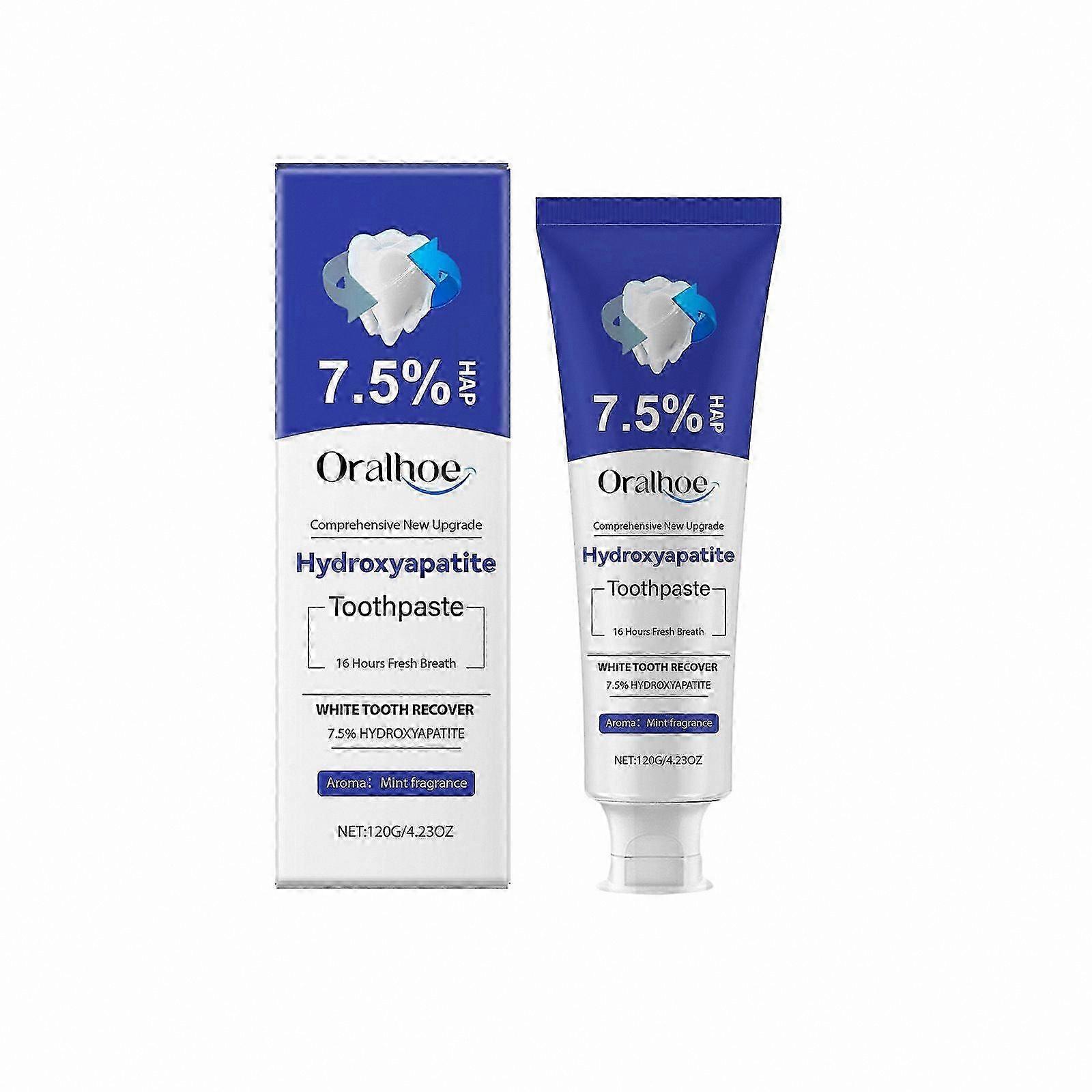 Mint Fresh Toothpaste with Hydroxyapatite for Enamel Care and Sensitive Teeth Protection Fluoride Free Gentle Formula
