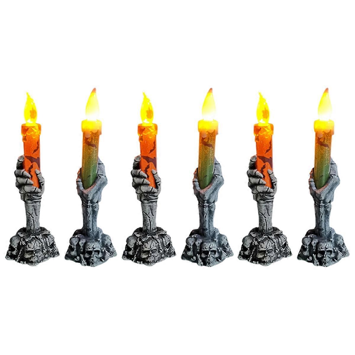 Halloween Skeletons Ghost Party Candles Pumpkin Home Decorations