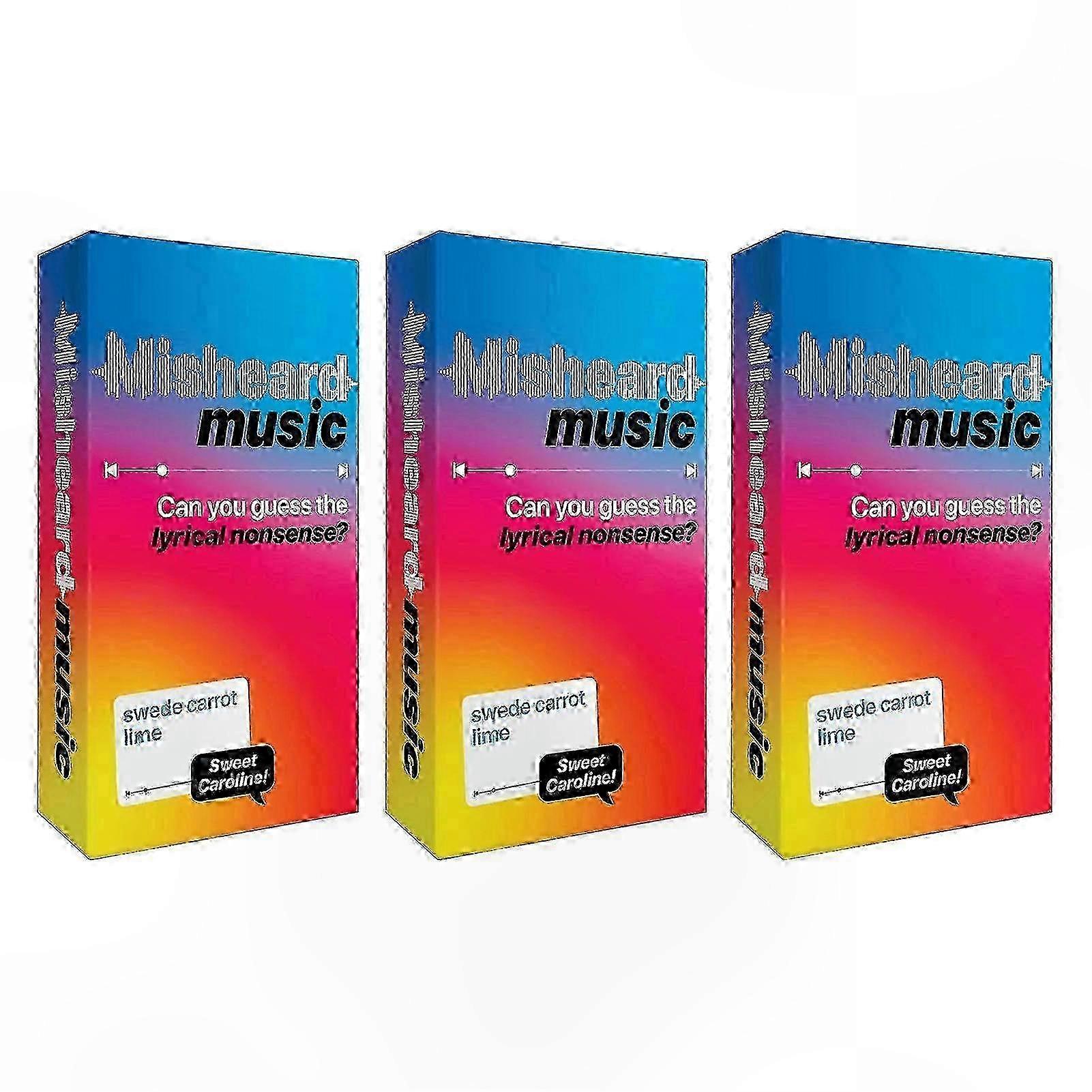 Karaoke Guessing Game for Family Fun and Music Lovers, Fast-Paced Party Card Game with Hilarious Misheard Lyrics Challenge