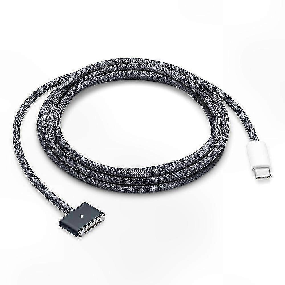 2m 140W USB-C to Magnetic Charging Cable Compatible with MagSafe 3 Braided Cord for MacBook hwy