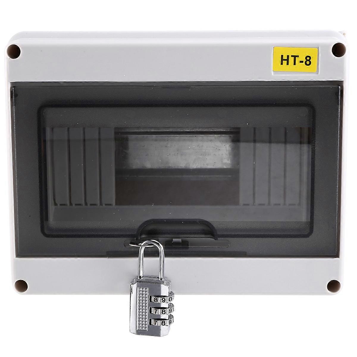 HT-8 Way IP65 Mcb Breaker Box Distribution Protection Box Power Electronic Din Rail Enclosure for Ci