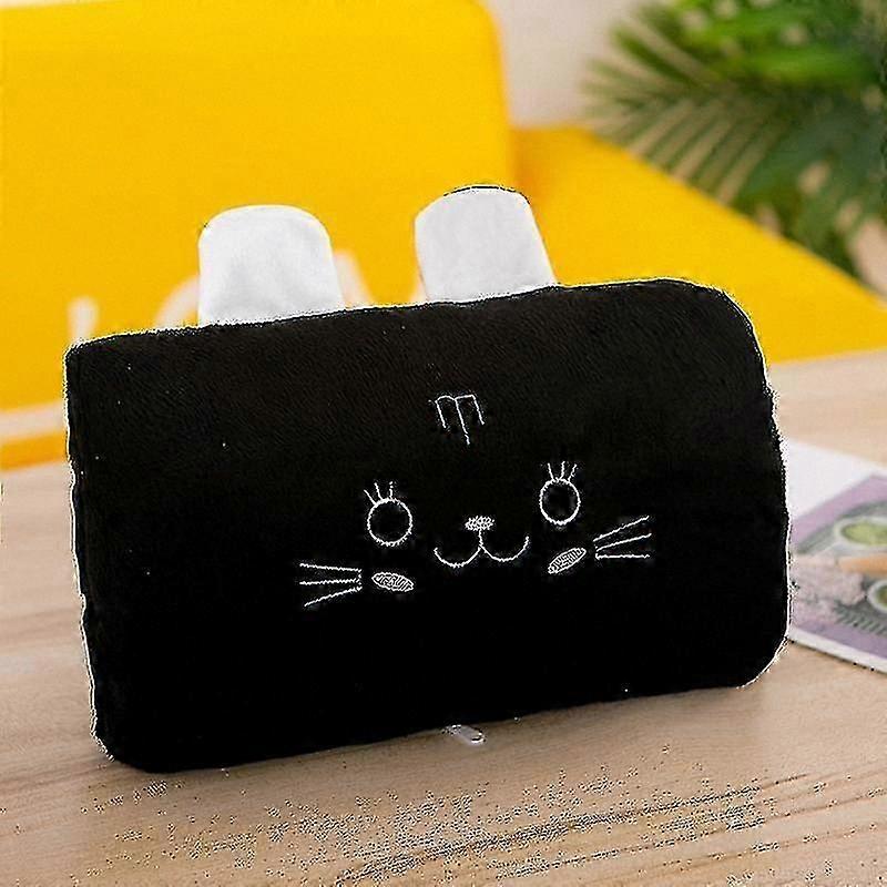 Plush Cartoon Pillow with Hand Warmer Soft Stuffed Back Cushion Decorative Ornament For Comfort