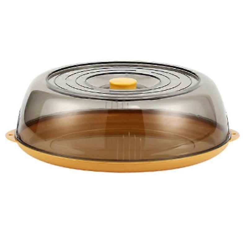 ディッシュカバーPET断熱収納透明防塵ホームピクニッククッキングイエロー