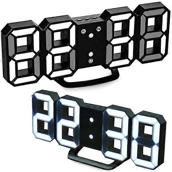 Electronic alarm clock, can be hung or placed, with temperature display