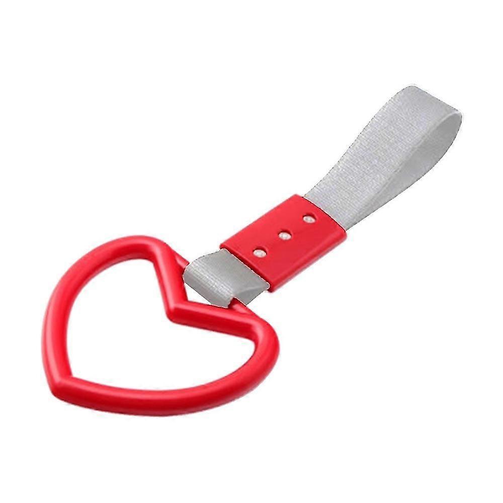 Interior Pull Ring Jdm Bumper Warning Ring Car Styling Hand Strap Heart Shape Pvc Plastic