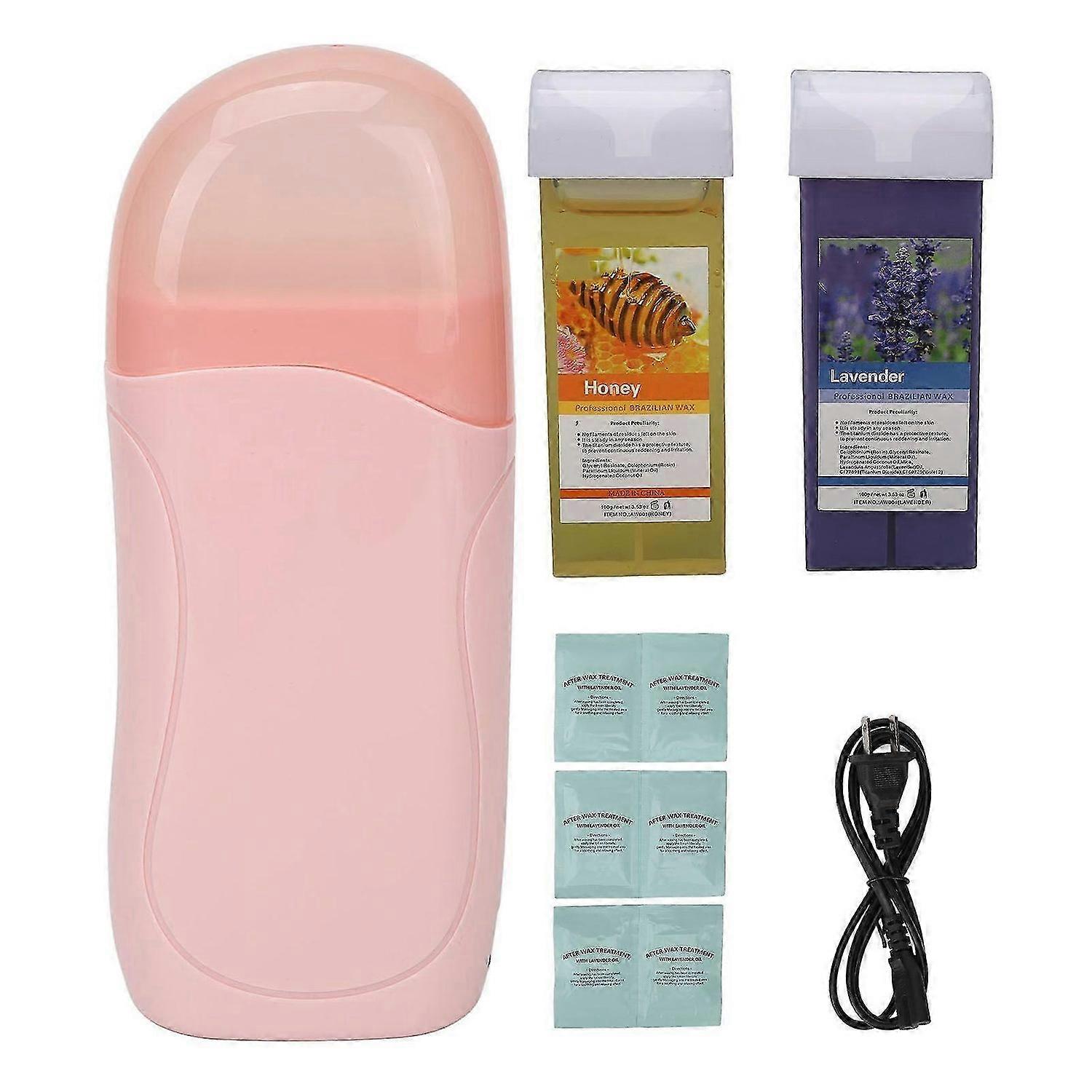 2025 Latest Model Wax Roller Kit 40W Roller Waxing Kit with 2pcs 100ml Soft Wa...