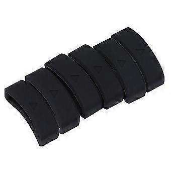 Silicone Watch Bands Keeper Loop for Watches 6Pcs Retainer Rings