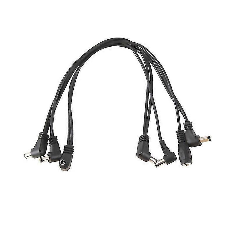 För 6 Sätt Elektrod Daisy Chain Harness Kabel Koppartråd För Gitarr Effekter Strömförsörjning Adapter