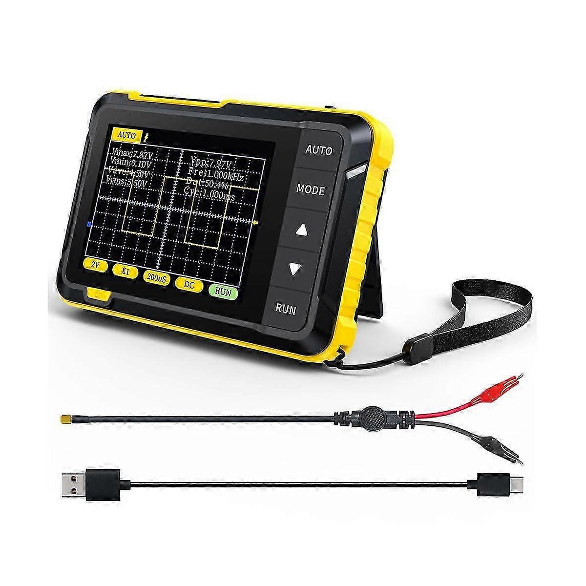 DSO152 Oscilloscope: 2.8" TFT, 2.5MS/s Sampling, 200KHz Bandwidth, Auto/Normal/Single Trigger