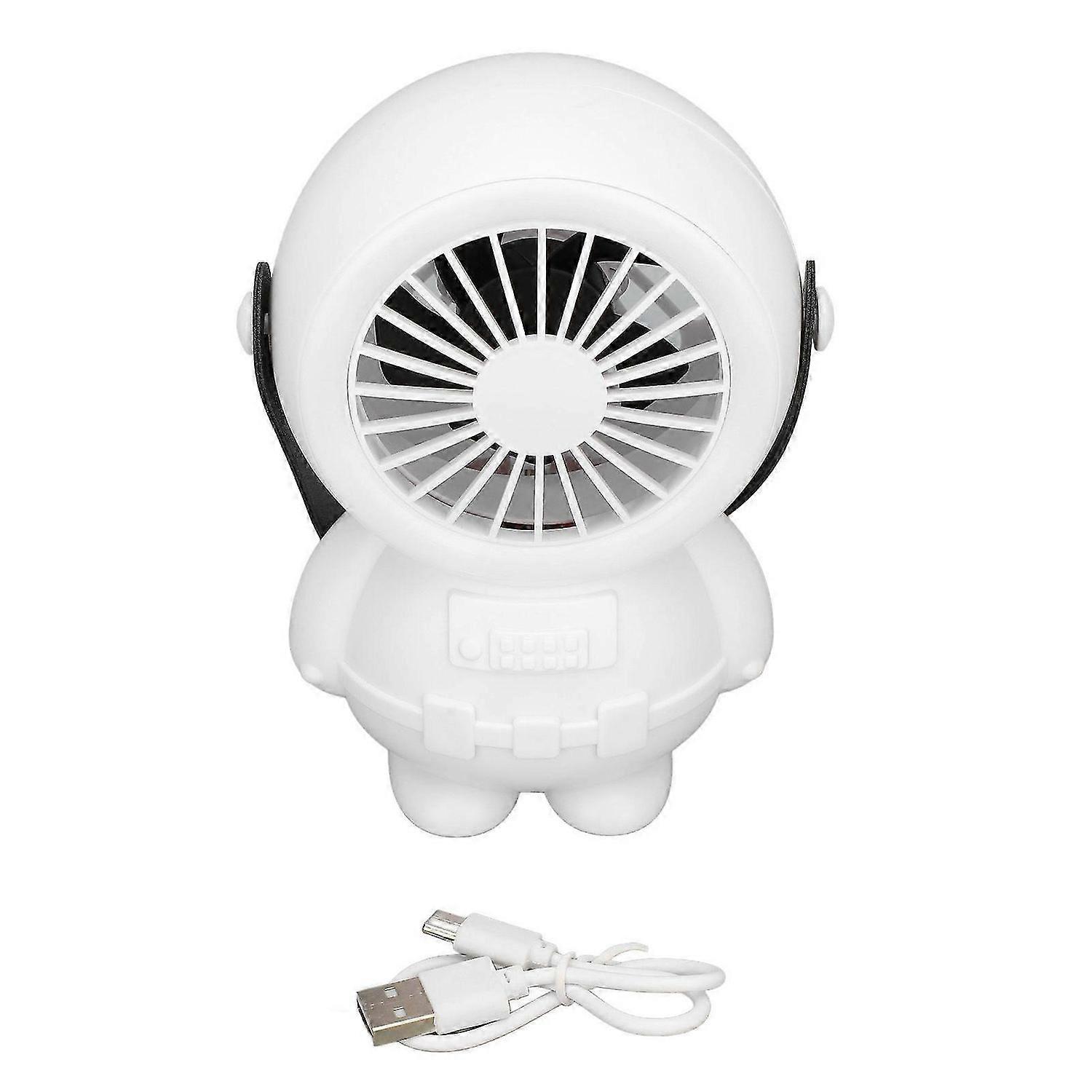 2025 Latest Model RGB Desktop Fan 3 Speeds Quiet 360 Degree Rotation Portable