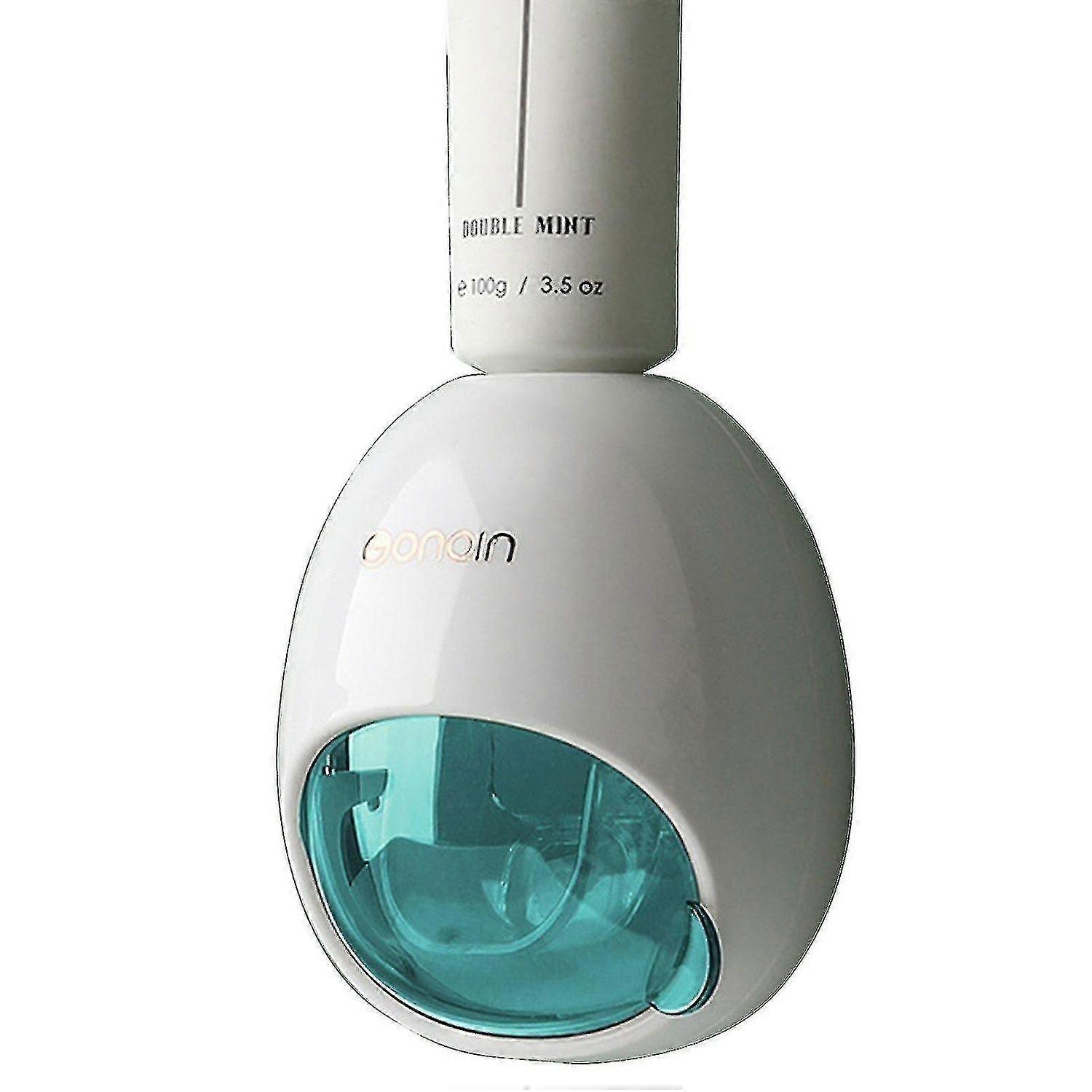 Automatic Squeeze Toothpaste Dispenser Wall Mounted Blue