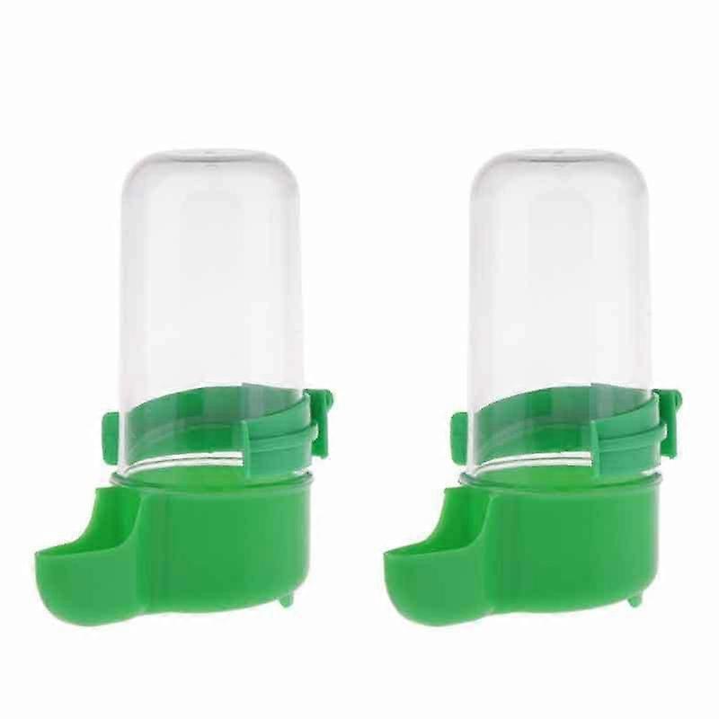 Bird Cage Water Dispenser Automatic Bird Drinker Transparent Plastic Bird Feeder