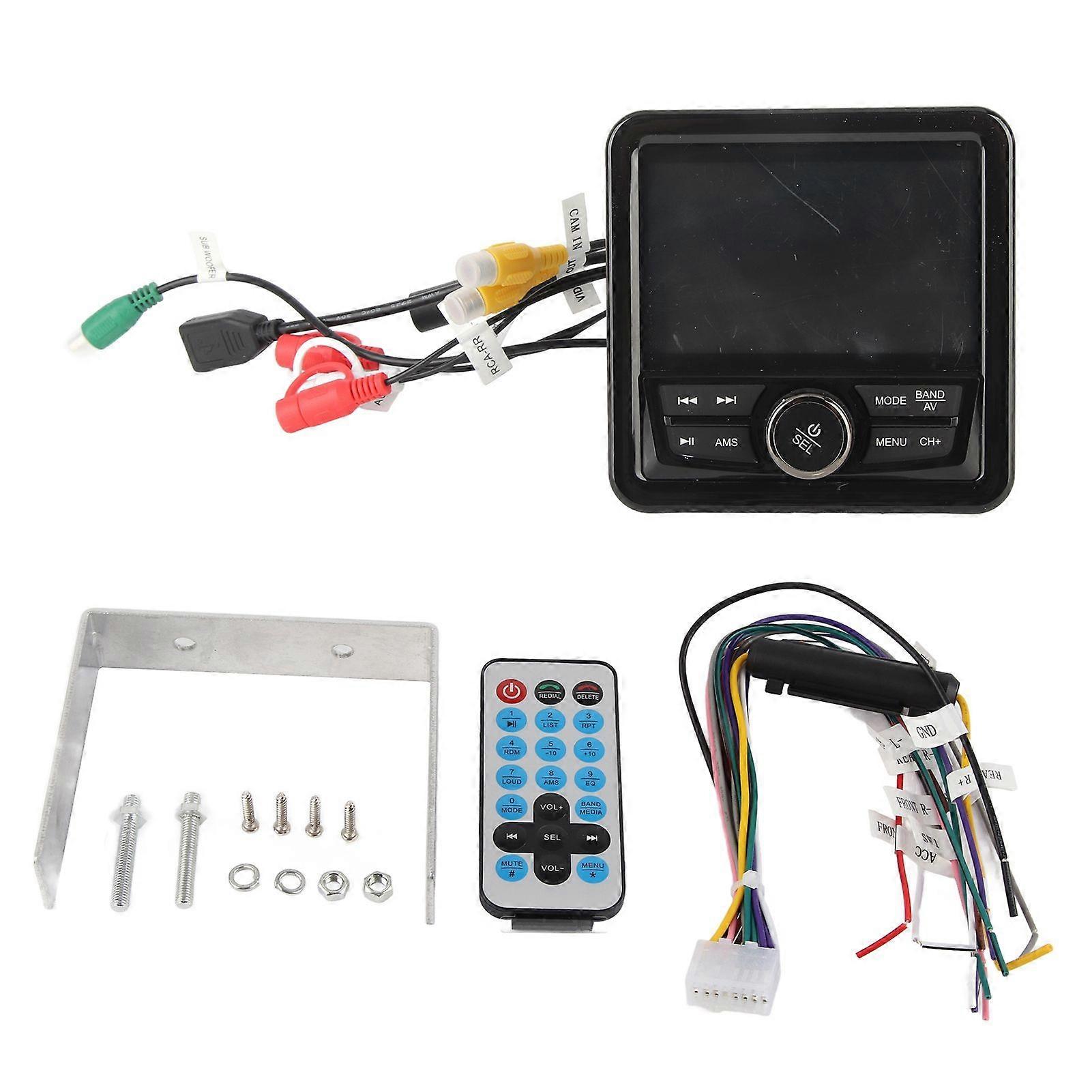 Marine Boat Radio Car Stereo Receiver Bluetooth MP3 MP5 Media Player Waterproof Lossless Music for Yachts Vehicles