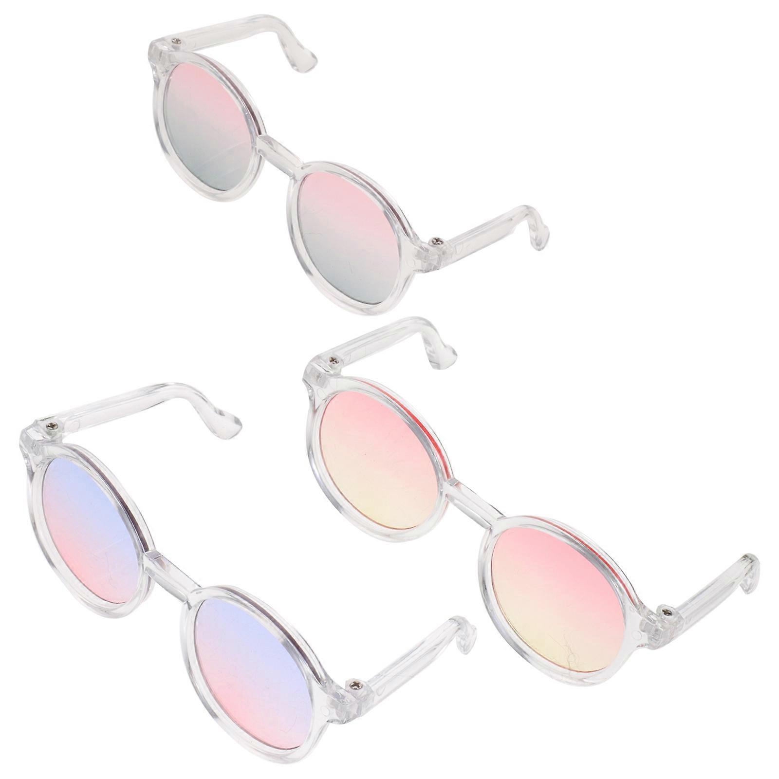 Doll Accessories Doll Glasses for Playing 9Pcs Assorted Color Eyewear