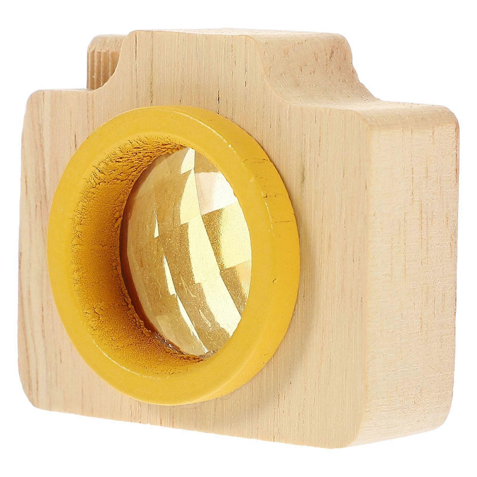 Wooden Kaleidoscope Educational Kaleidoscope Toy Kid Camera Toy Miniature Camera