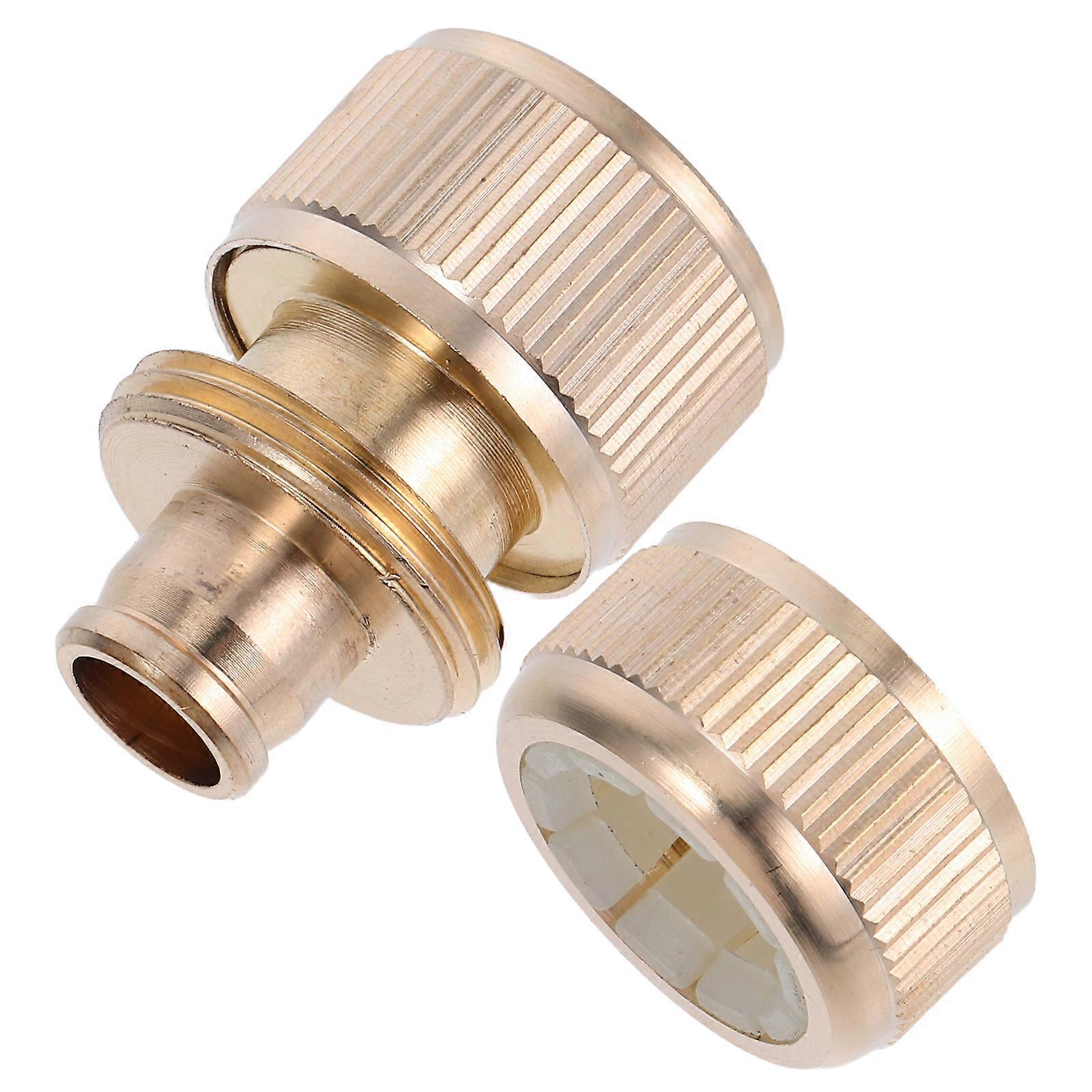 Quick Connect Brass Hose Connector for Garden Irrigation 3Pcs