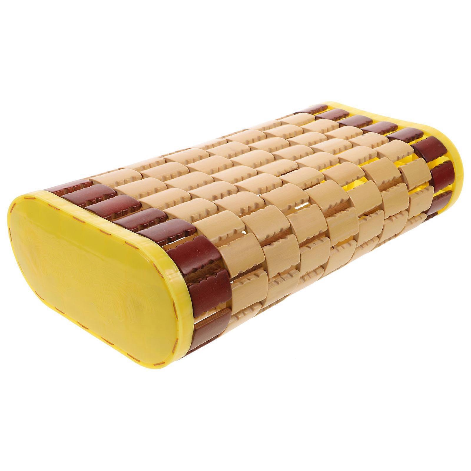 Bamboo Pillow Sleeping Cooling Pillow for Home Use Khaki Color