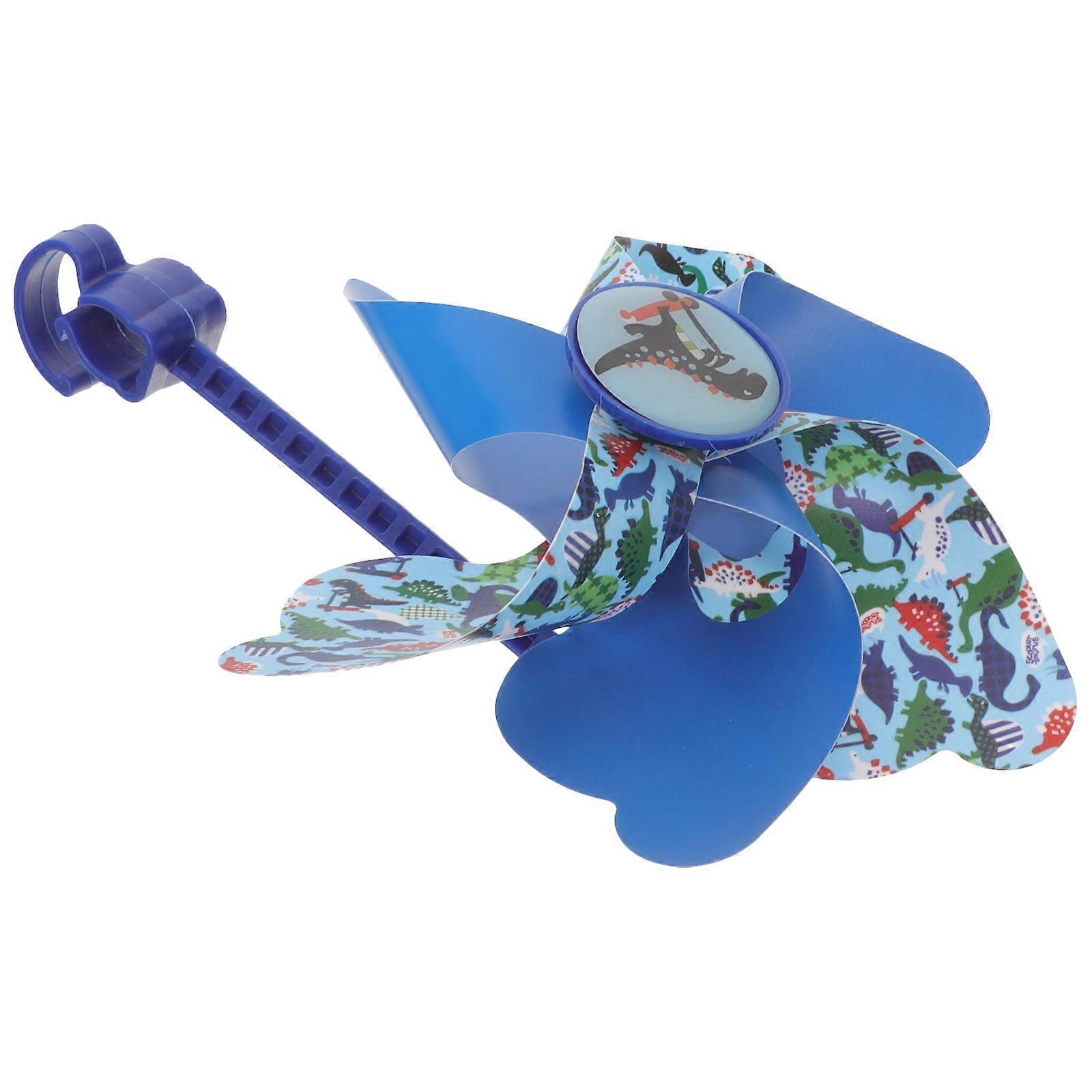 Blue Bike Pinwheel Rotatable Pinwheel for Children Bike Decoration