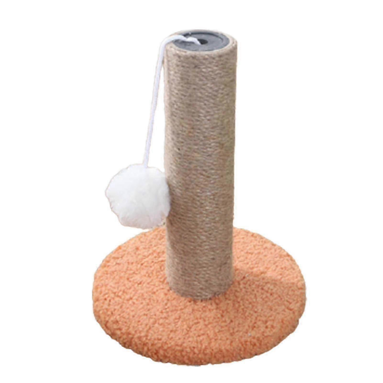 Scratch Resistant Climbing Post Stable Coral Fleece Cute Shape Comfortable Cats Scratching Post for Indoor