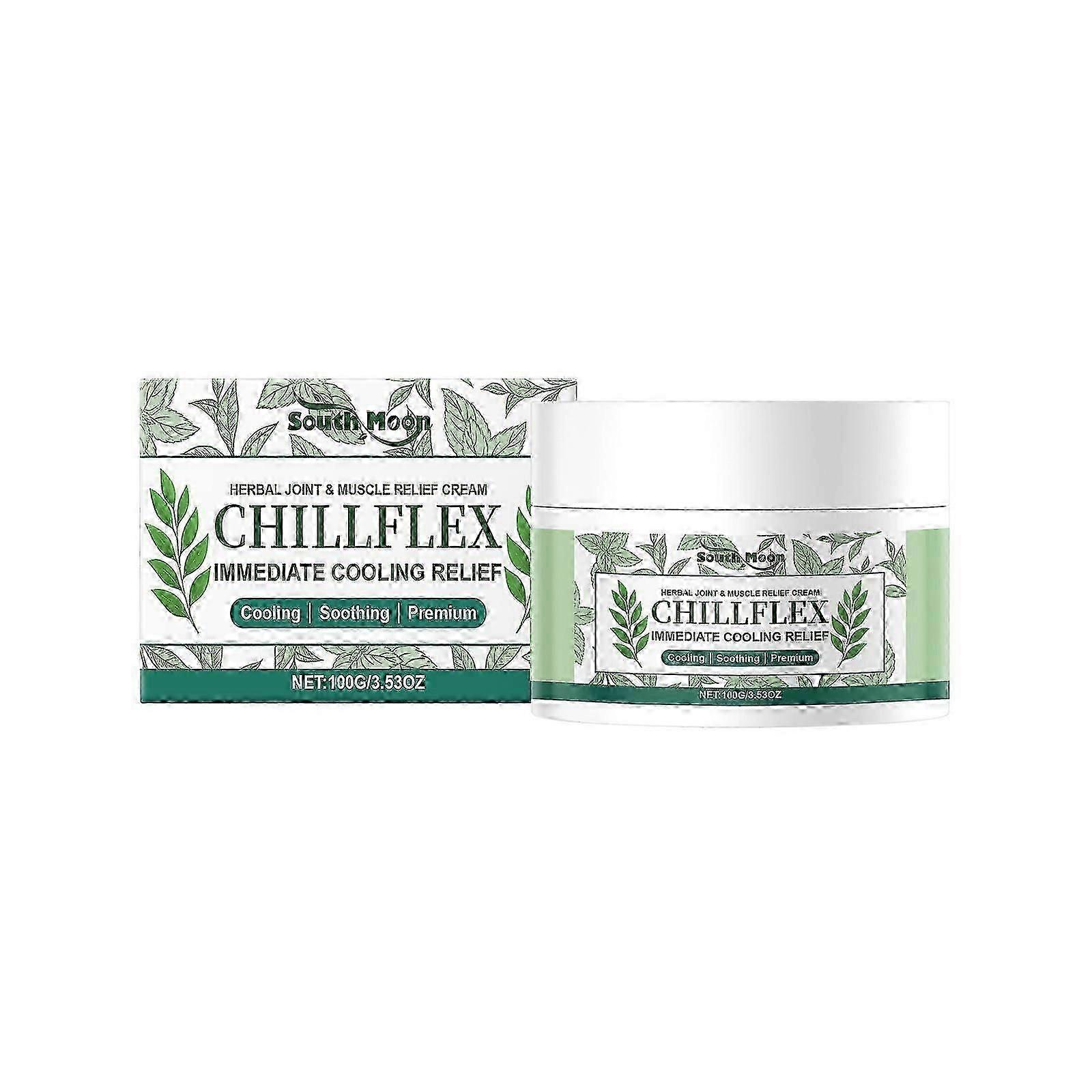 Menthol Joint & Muscle Relief Massage Cream Chillflex Herbal Soothing Cream for Joints and Muscles Discomforts